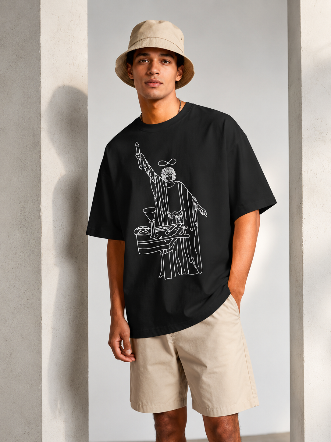 The Magician Graphic T Shirt |  Comfort Colors 1717 Minimalist Tarot Inspired Tee