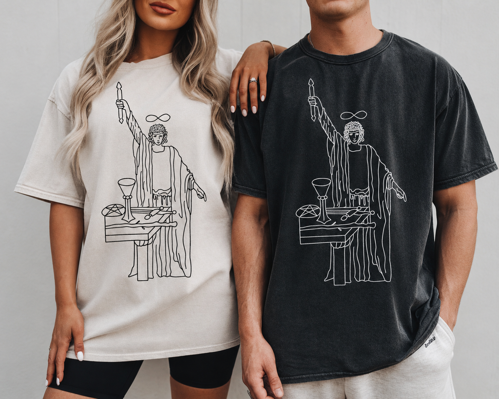 The Magician Graphic T Shirt |  Comfort Colors 1717 Minimalist Tarot Inspired Tee
