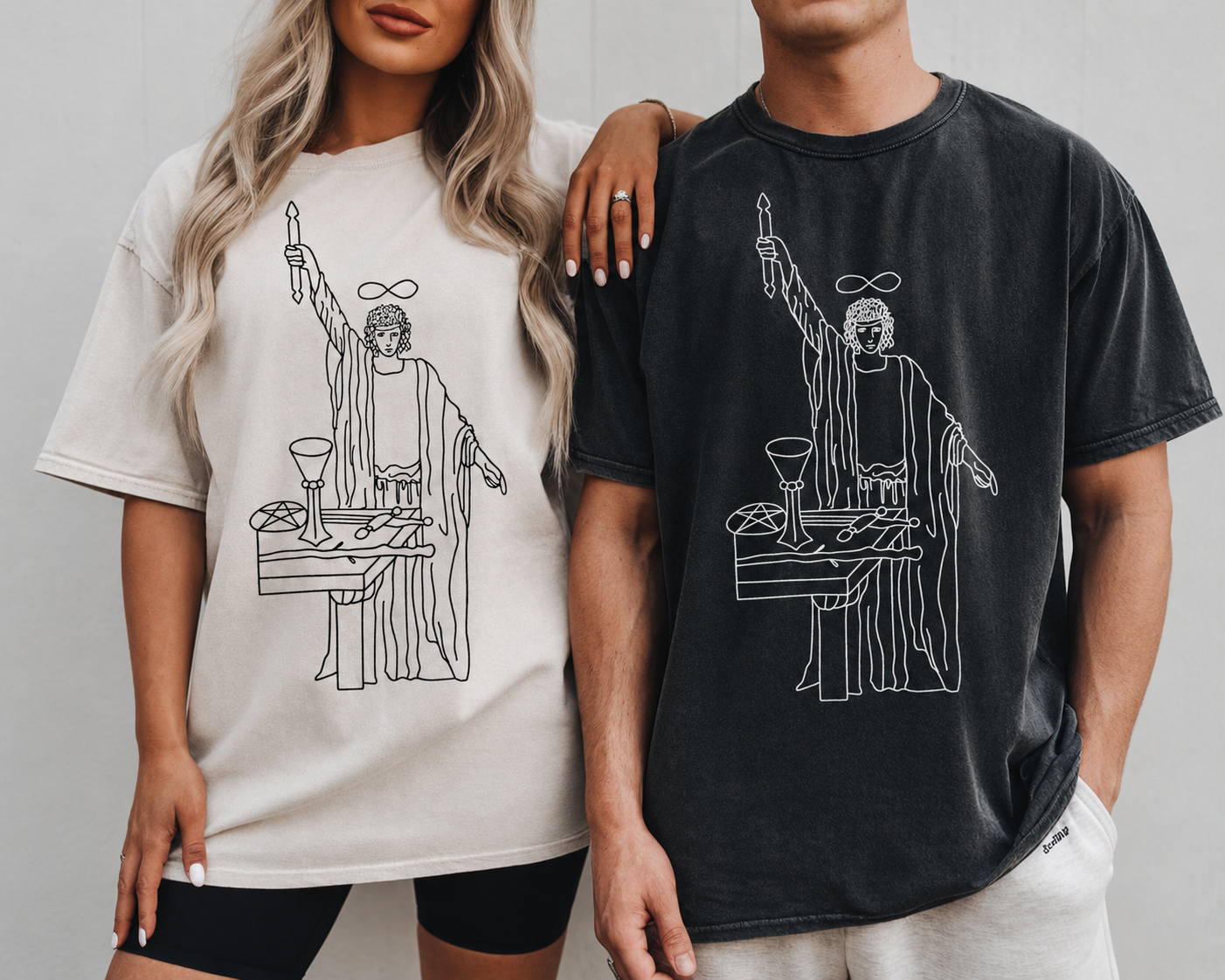 The Magician Graphic T Shirt |  Comfort Colors 1717 Minimalist Tarot Inspired Tee