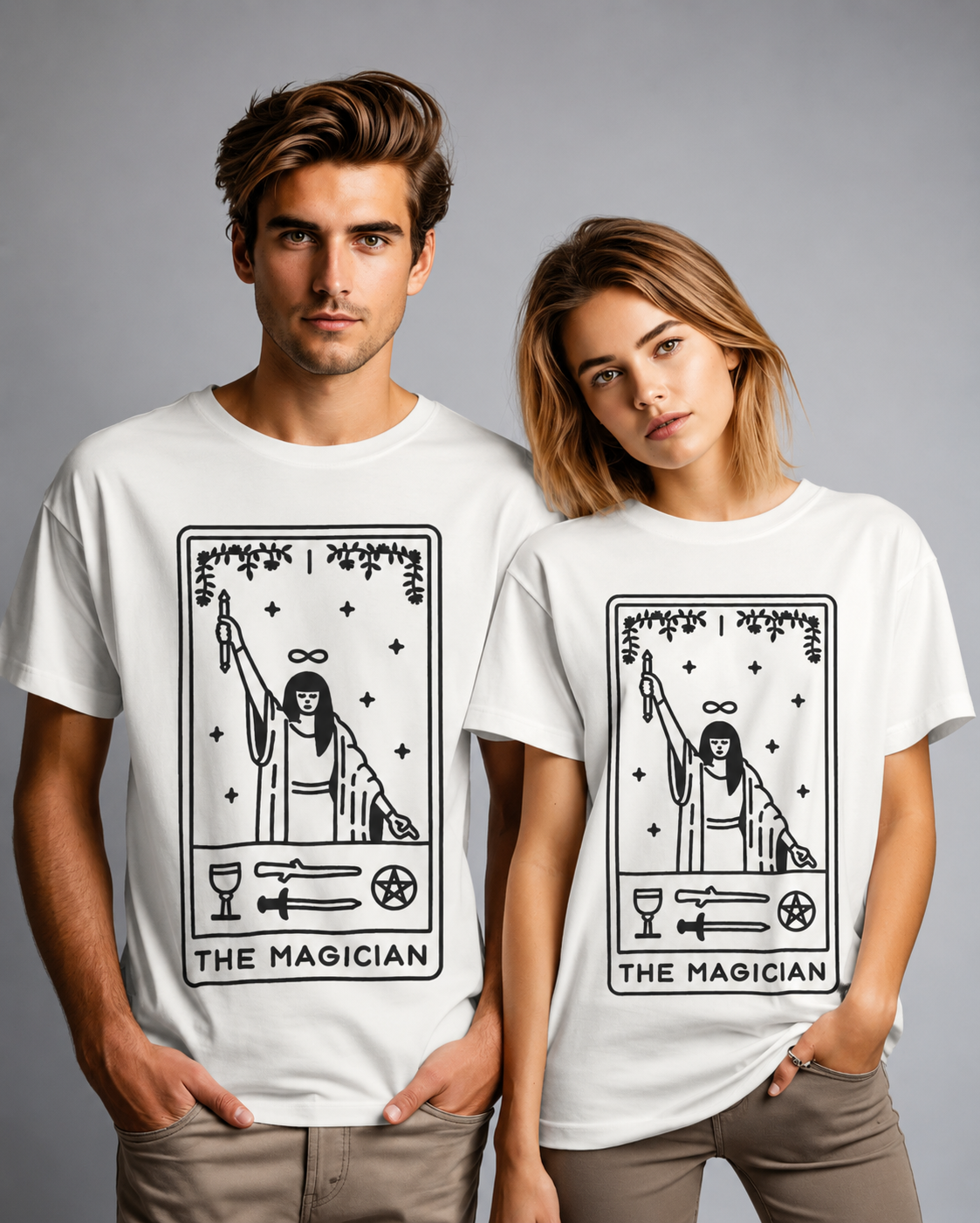 The Magician Tarot Card T Shirt | Comfort Colors 1717 Mystical Graphic Tee
