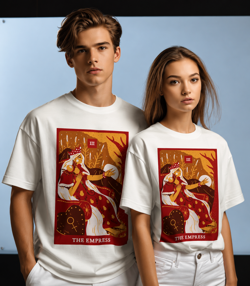 The Empress Tarot T Shirt | Comfort Colors 1717 Mystical Feminine Graphic Tee