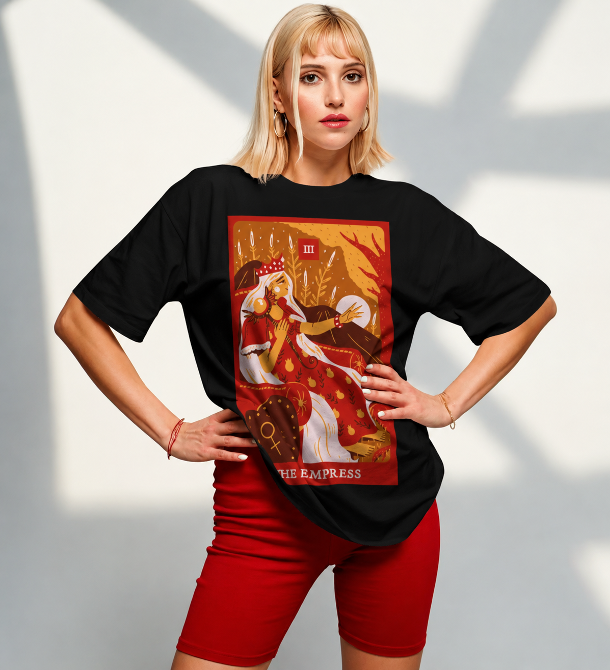 The Empress Tarot T Shirt | Comfort Colors 1717 Mystical Feminine Graphic Tee