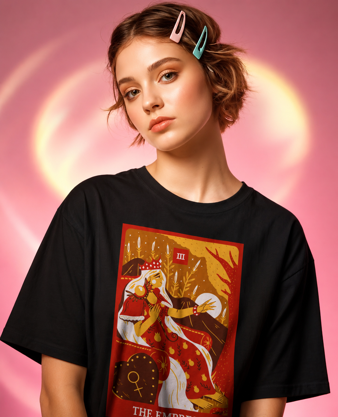 The Empress Tarot T Shirt | Comfort Colors 1717 Mystical Feminine Graphic Tee