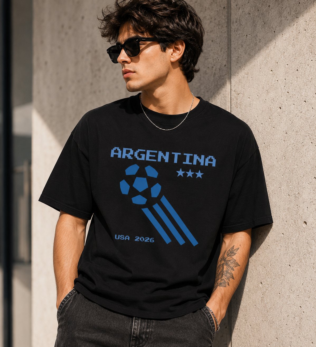 Argentina Football Fan T Shirt | Argentina Soccer Supporter Tee
