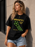 Brazil Football Fan T Shirt | Brazilian Soccer Supporter Tee | Comfort Colors 1717