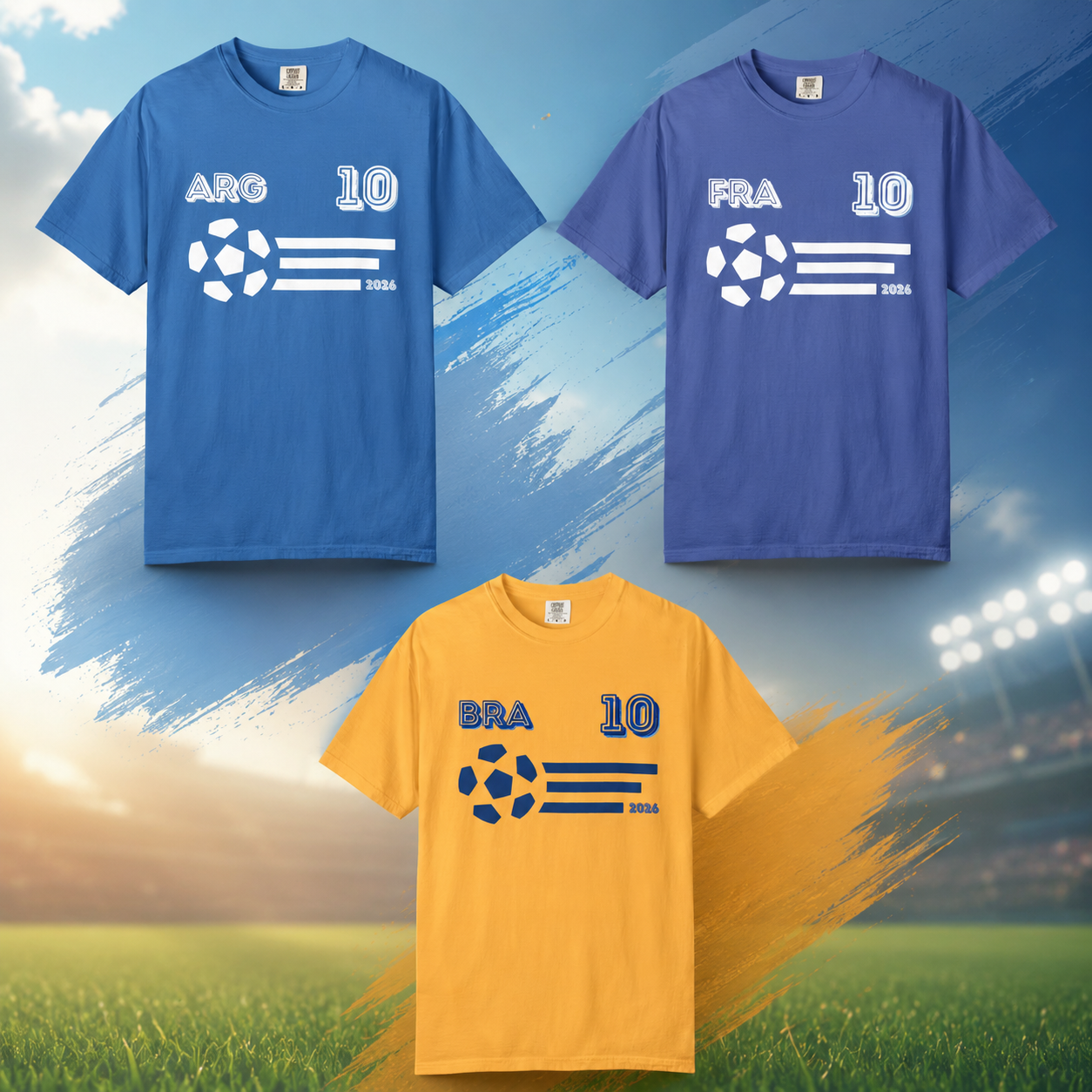 World Soccer 2026 Football Fan Collection | Comfort Colors® 1717 Tee