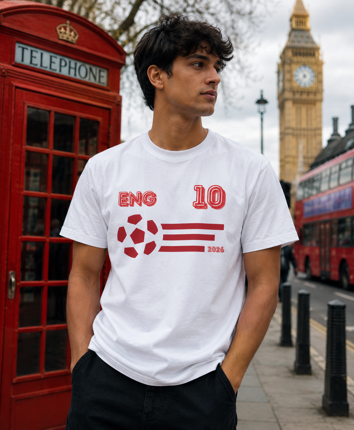 England No. 10 Football T-Shirt | ENG 10 Soccer Fan Tee | Comfort Colors 1717