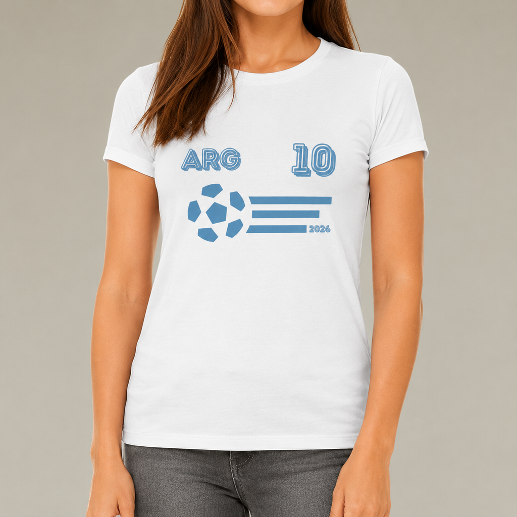 Argentina Soccer Fan Tee | ARG 10 Football Supporter Shirt | Argentine Football Graphic T-Shirt