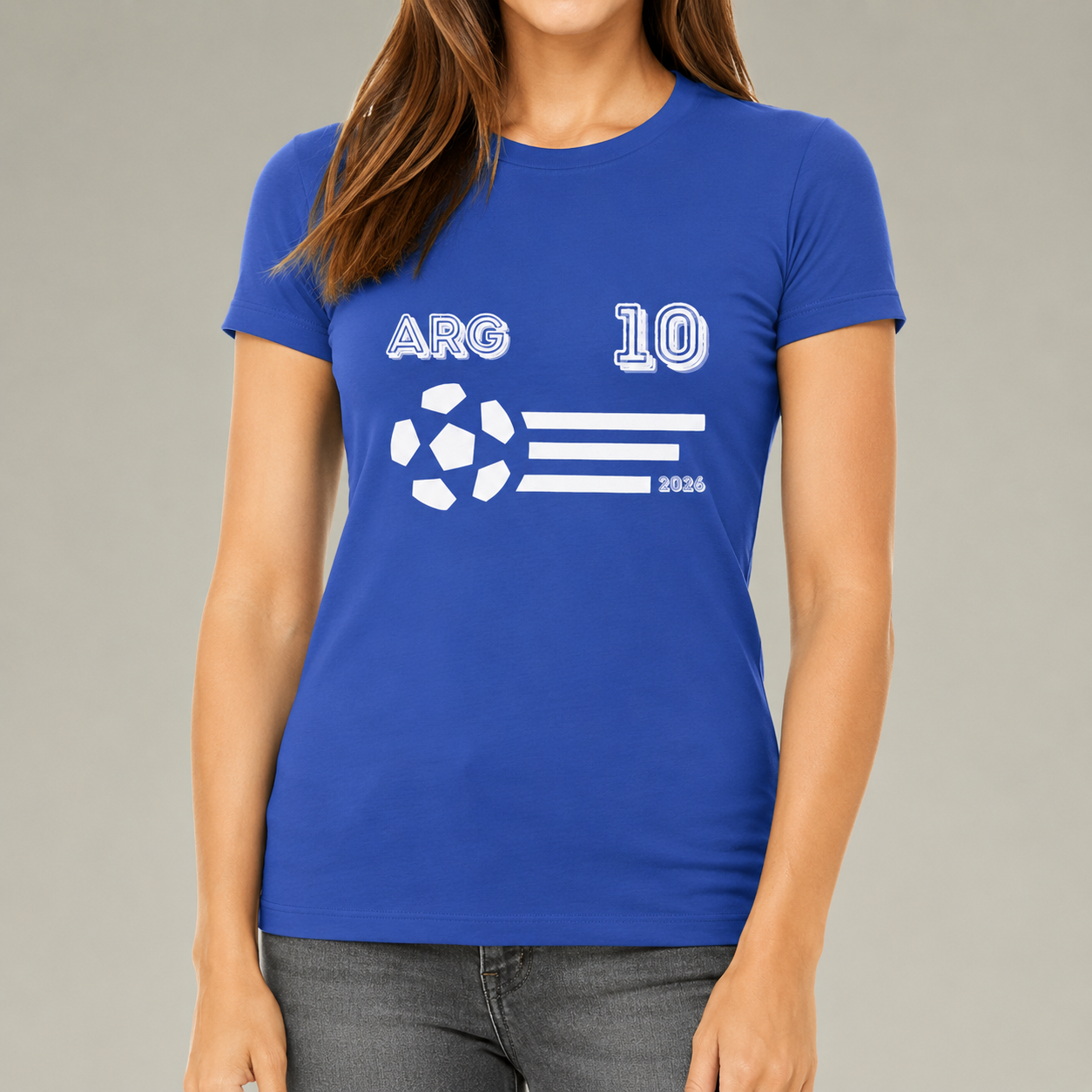 Argentina Soccer Fan Tee | ARG 10 Football Supporter Shirt | Argentine Football Graphic T-Shirt