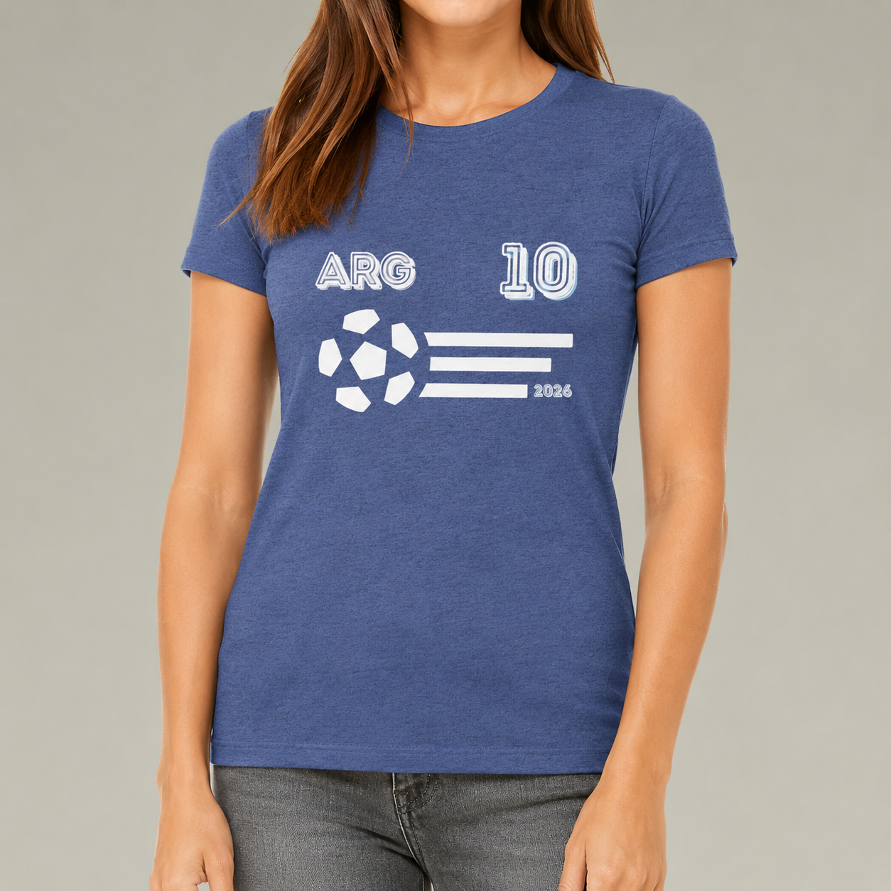 Argentina Soccer Fan Tee | ARG 10 Football Supporter Shirt | Argentine Football Graphic T-Shirt