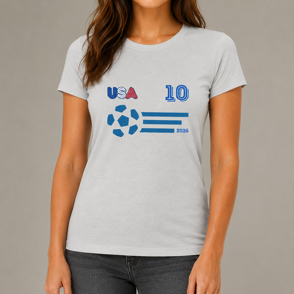 USA Soccer Fan Tee | USA 10 Football Supporter Shirt | American Soccer Graphic T-Shirt