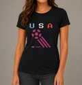 USA Soccer Fan Tee | Retro Pixel Football Shirt | USA 2026 Soccer Supporter Graphic T-Shirt
