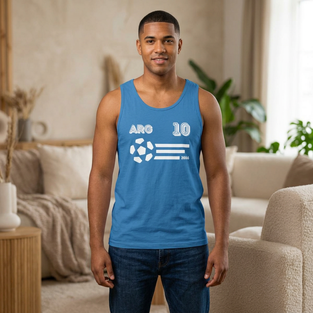 Argentina 10 Football Unisex Tank Top - Analog Magic