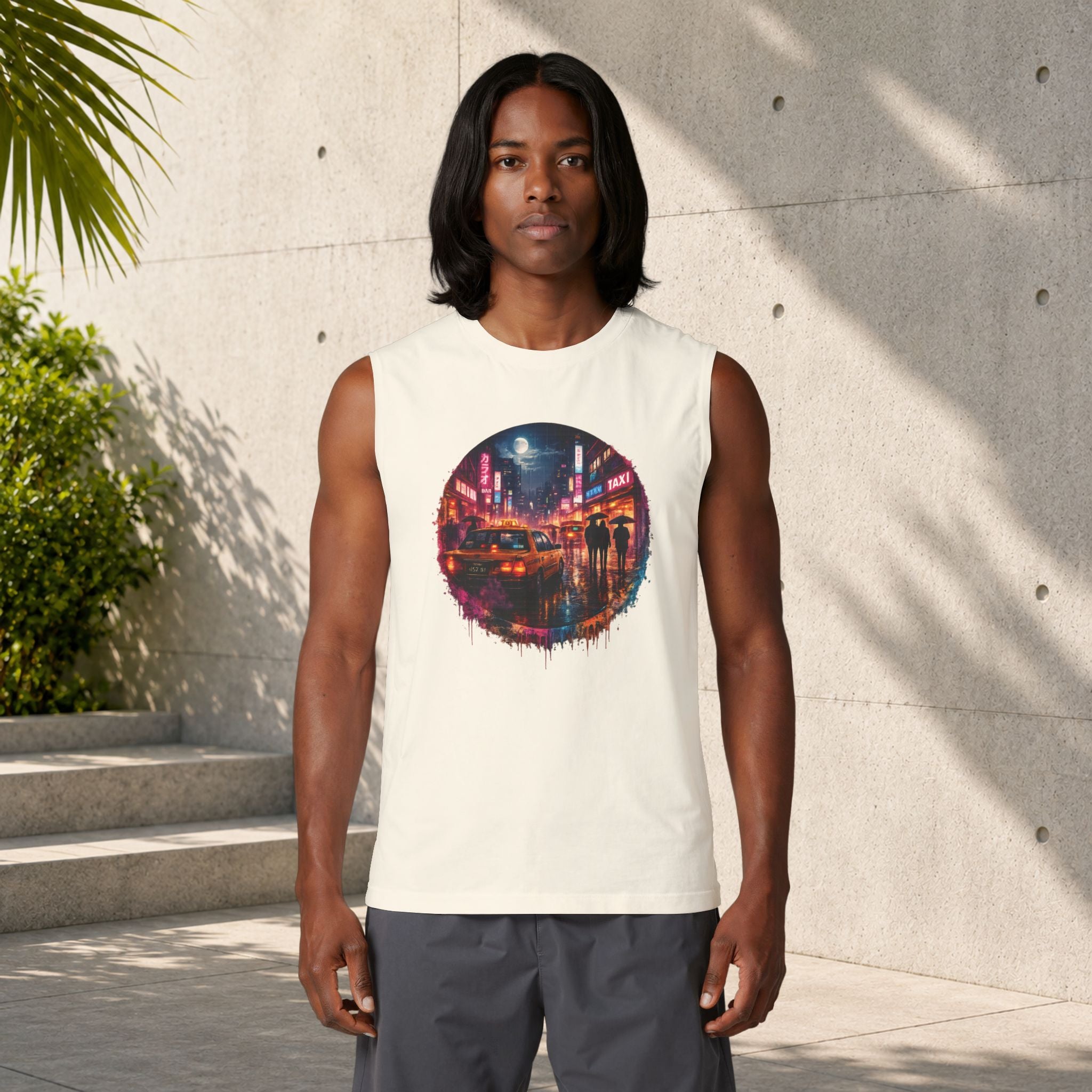 Tokyo Nights Muscle Tank | Retro Futuristic Streetwear Tank