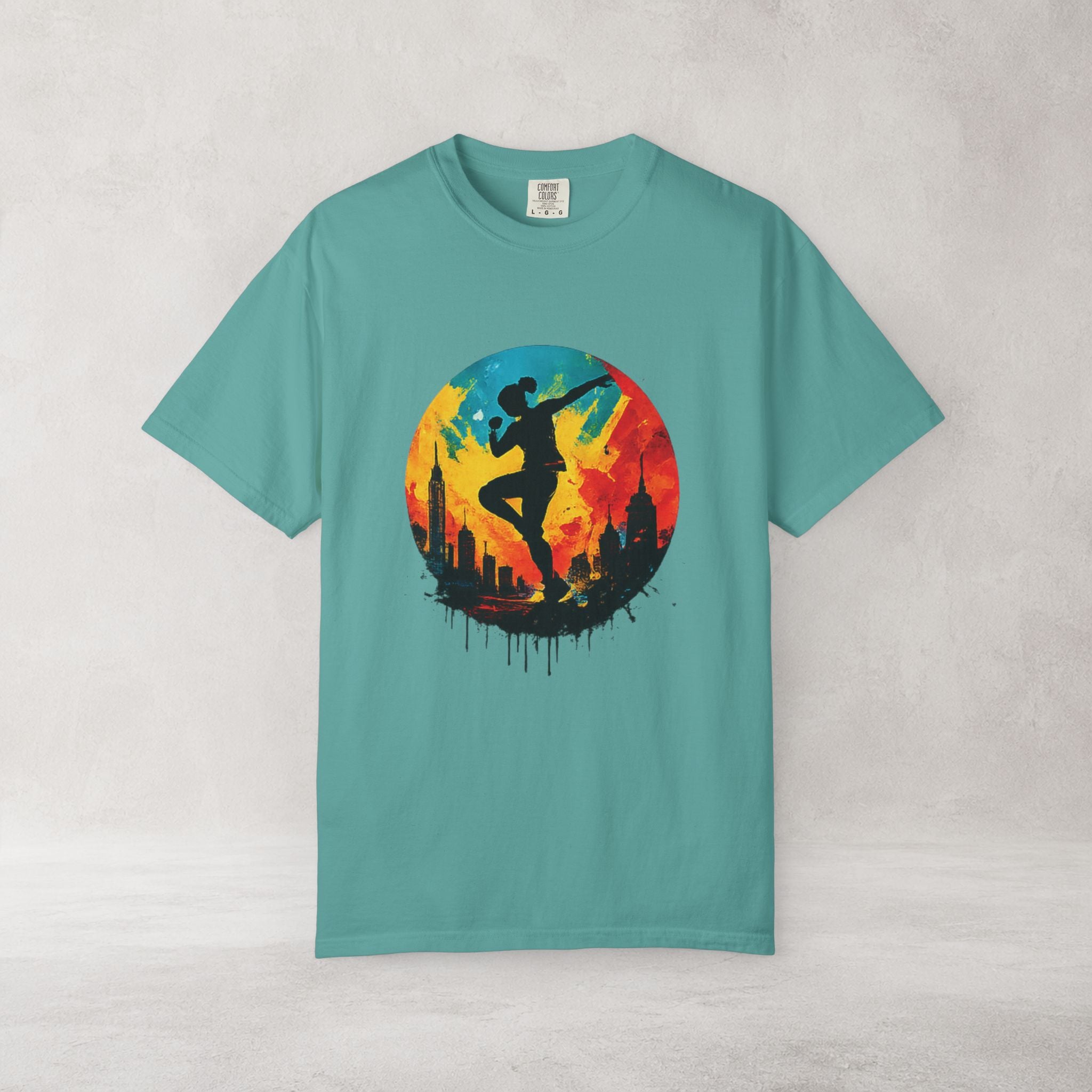 Sunset Dancer Graphic T Shirt | Comfort Colors 1717 Art Tee