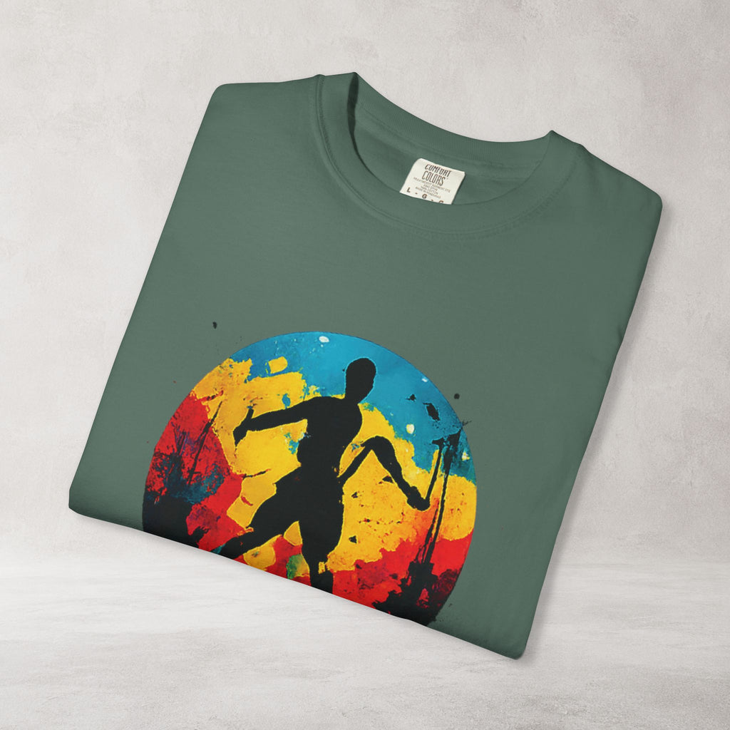 Color Splash Skateboarder T Shirt | Comfort Colors 1717 Skate Art Tee