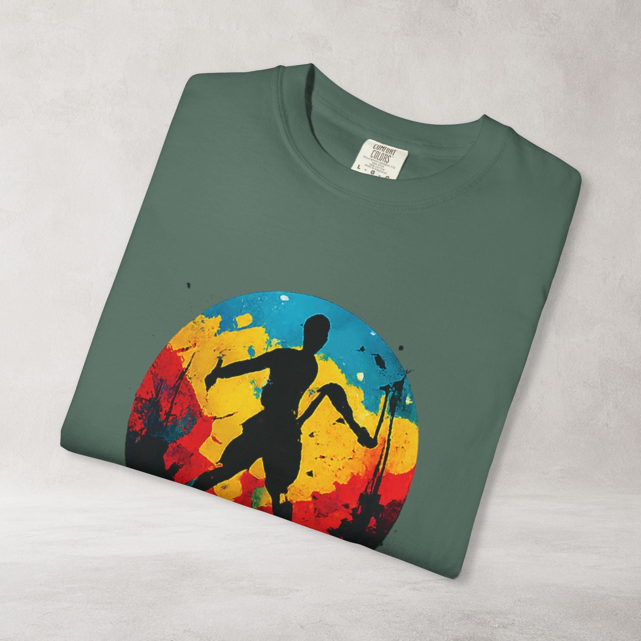 Color Splash Skateboarder T Shirt | Comfort Colors 1717 Skate Art Tee