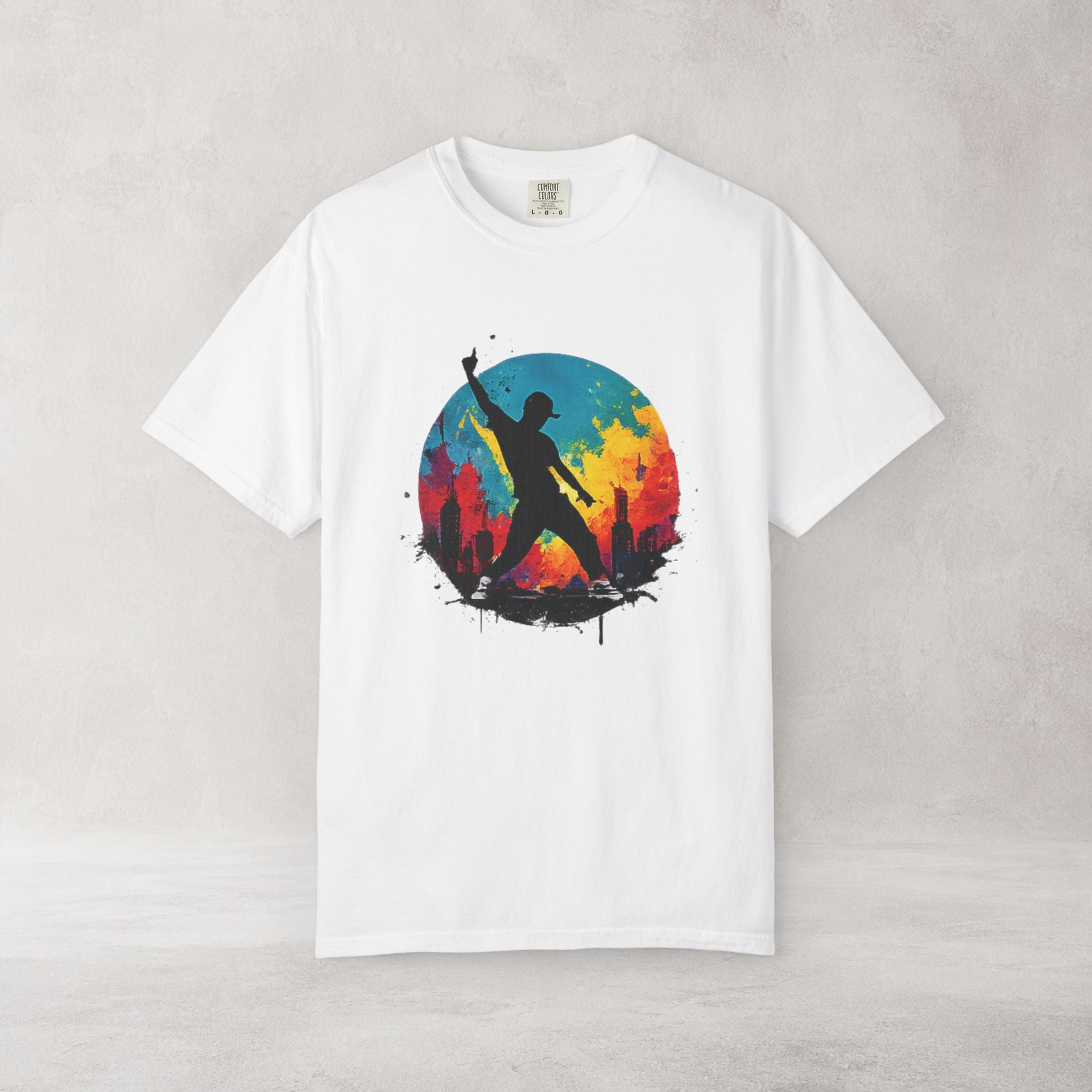 Color Splash Dancer T Shirt | Comfort Colors 1717 Festival Art Tee