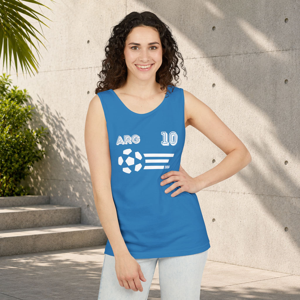 Argentina 10 Football Unisex Tank Top - Analog Magic