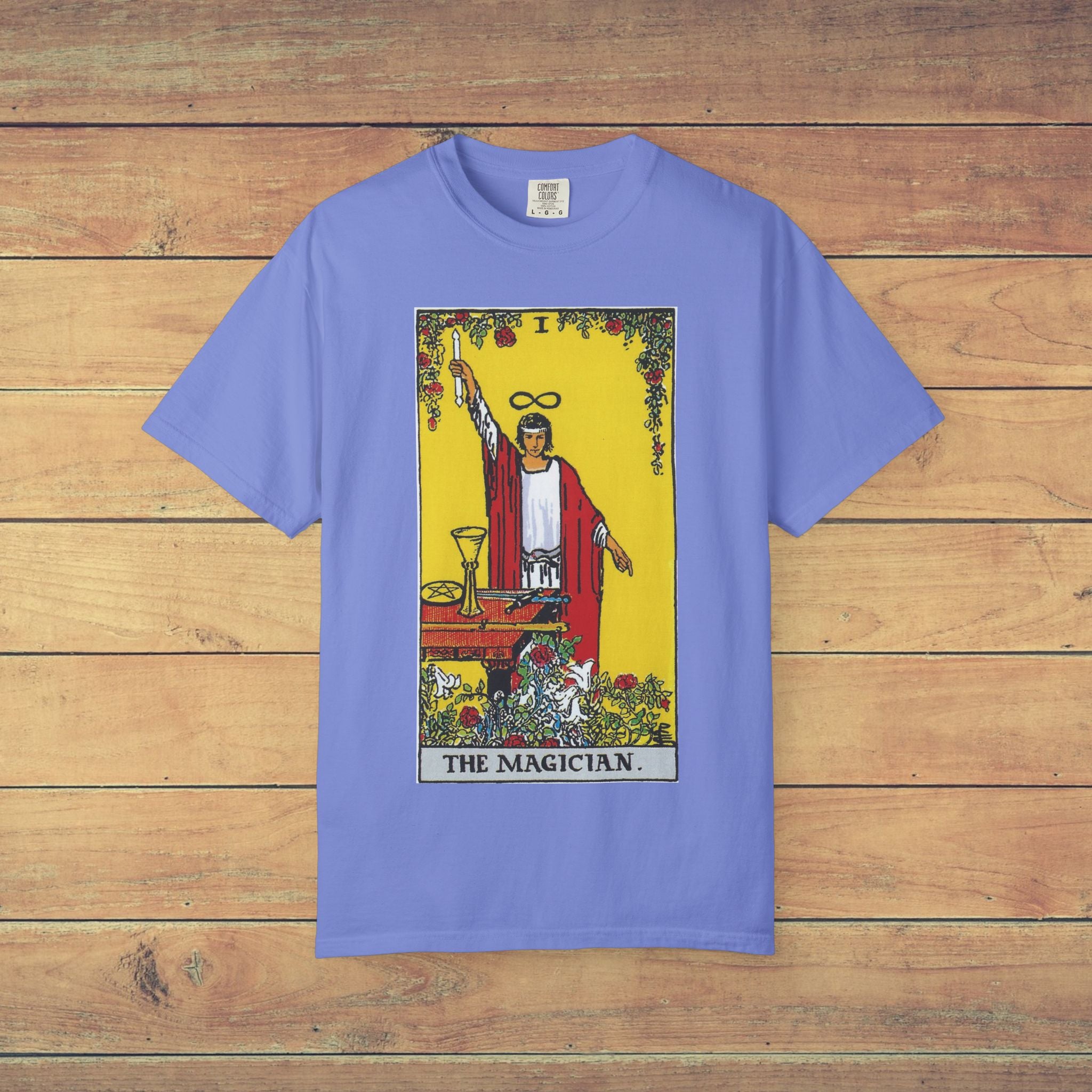 The Magician Tarot Card T Shirt | Comfort Colors 1717 Mystical Graphic Tee