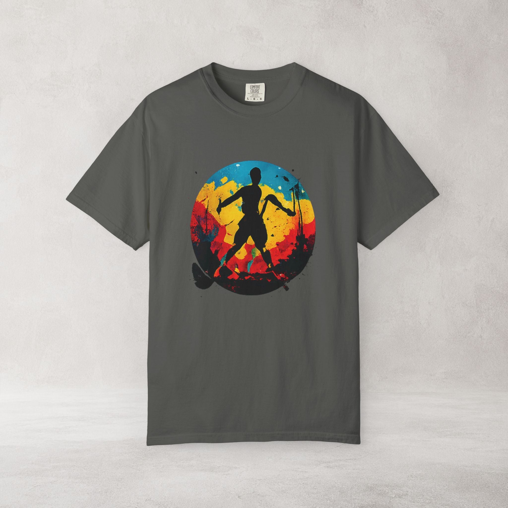Color Splash Skateboarder T Shirt | Comfort Colors 1717 Skate Art Tee