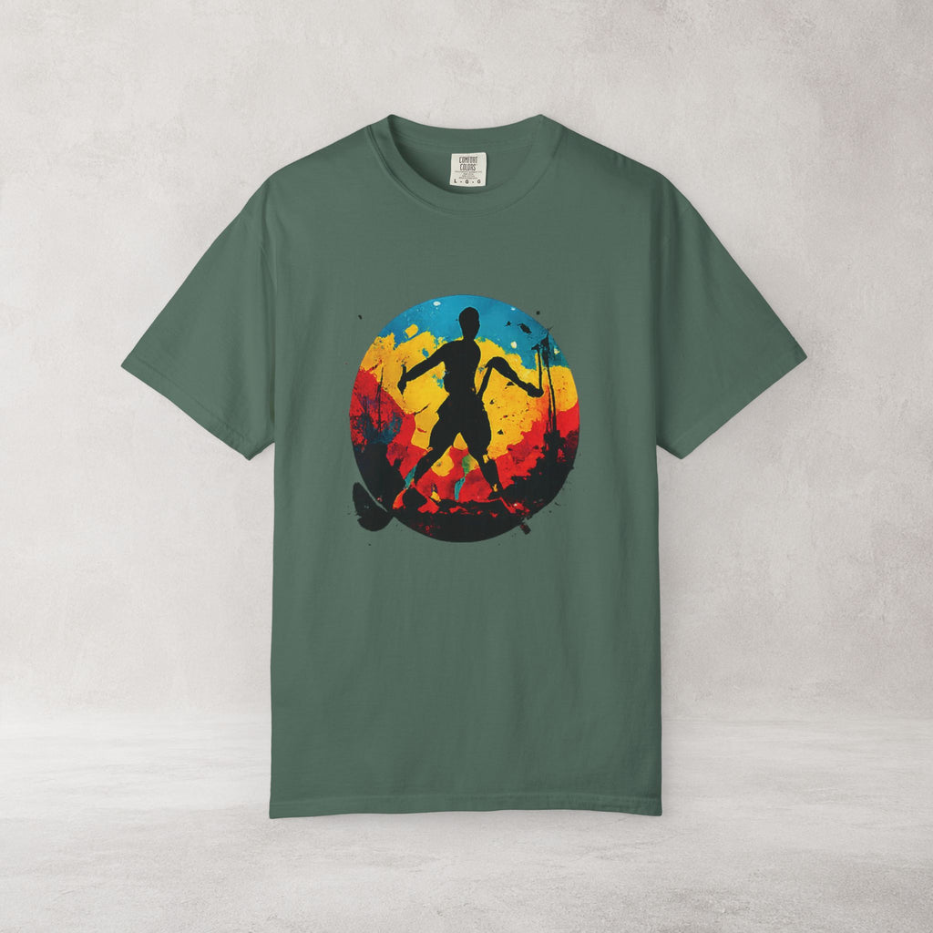 Color Splash Skateboarder T Shirt | Comfort Colors 1717 Skate Art Tee