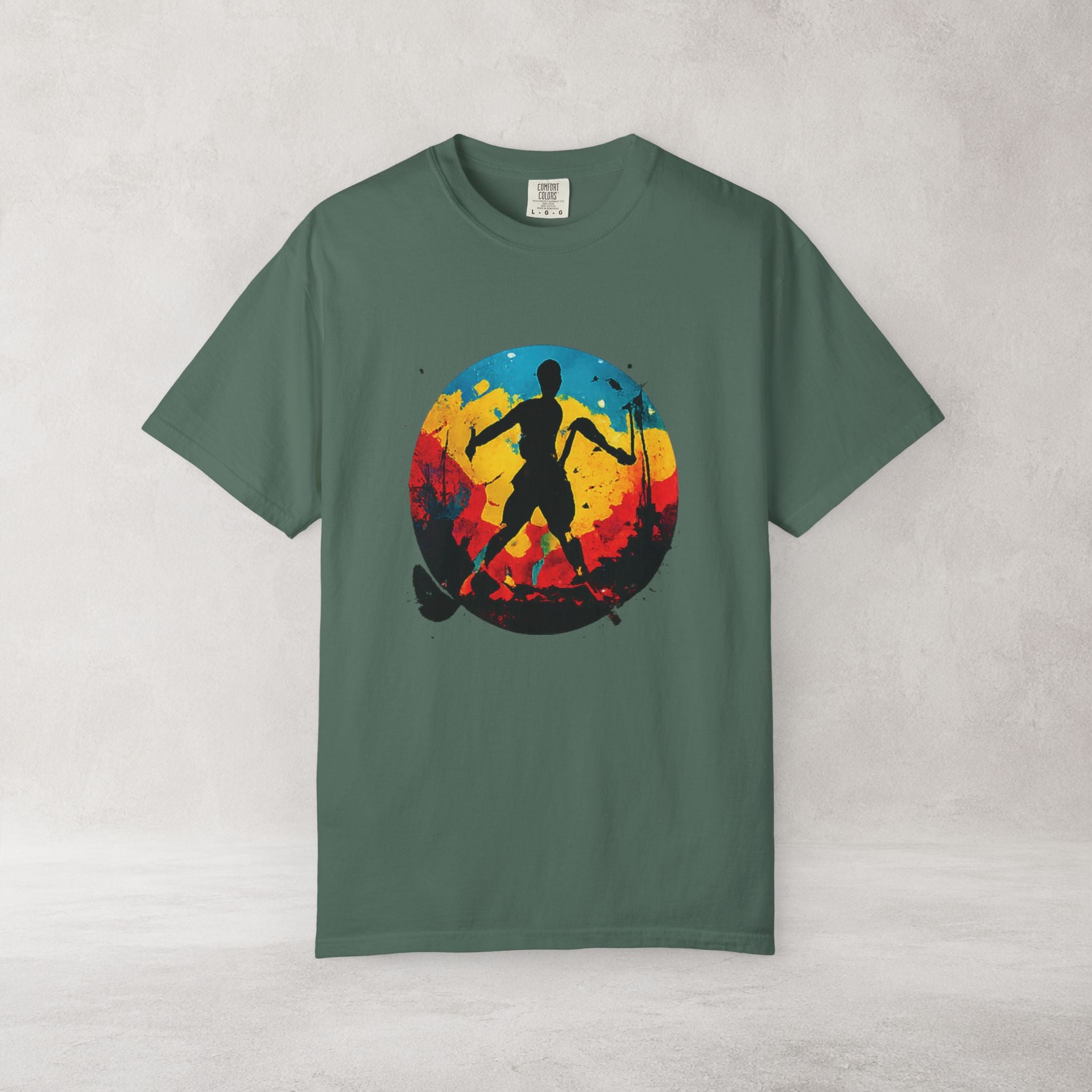 Color Splash Skateboarder T Shirt | Comfort Colors 1717 Skate Art Tee