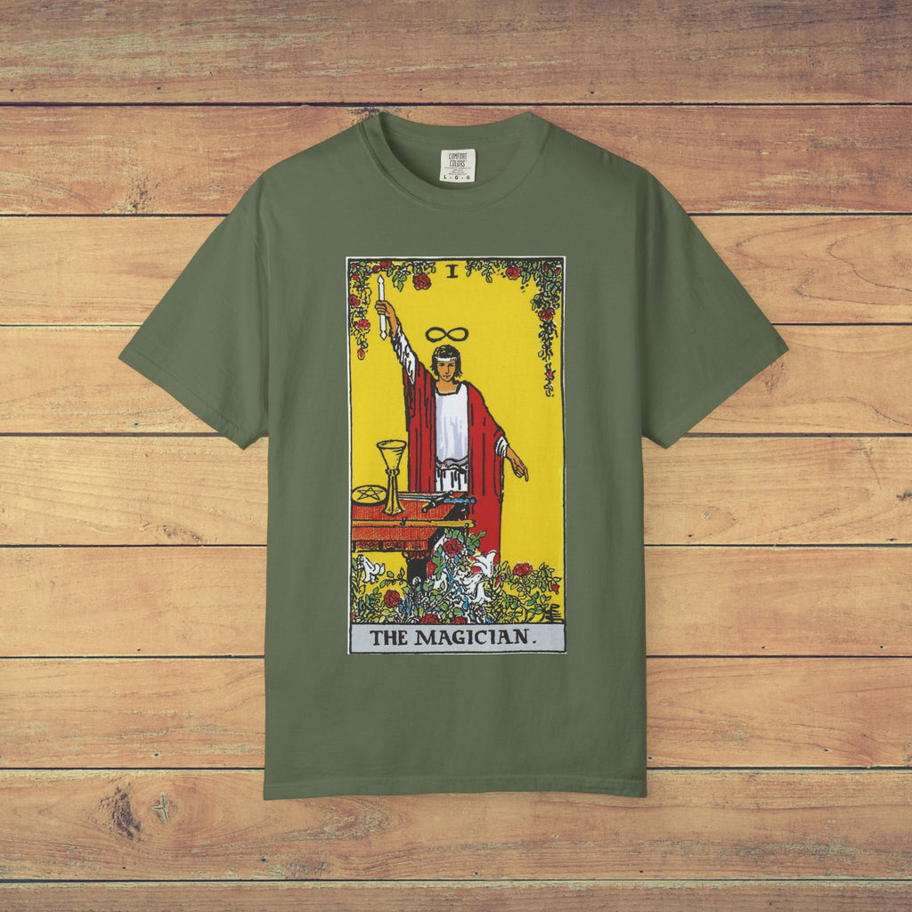 The Magician Tarot Card T Shirt | Comfort Colors 1717 Mystical Graphic Tee