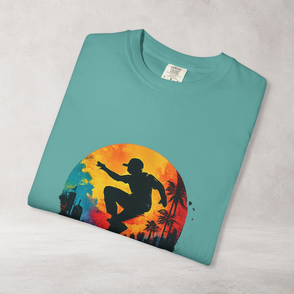 Color Splash Surfer T Shirt | Comfort Colors 1717 Beach Art Tee