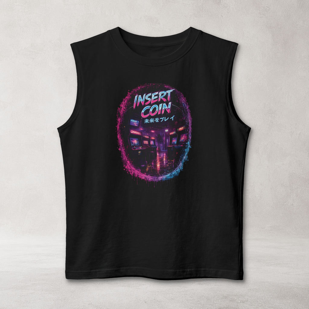 Insert Coin Muscle Tank | Retro Arcade Gaming Streetwear Tank