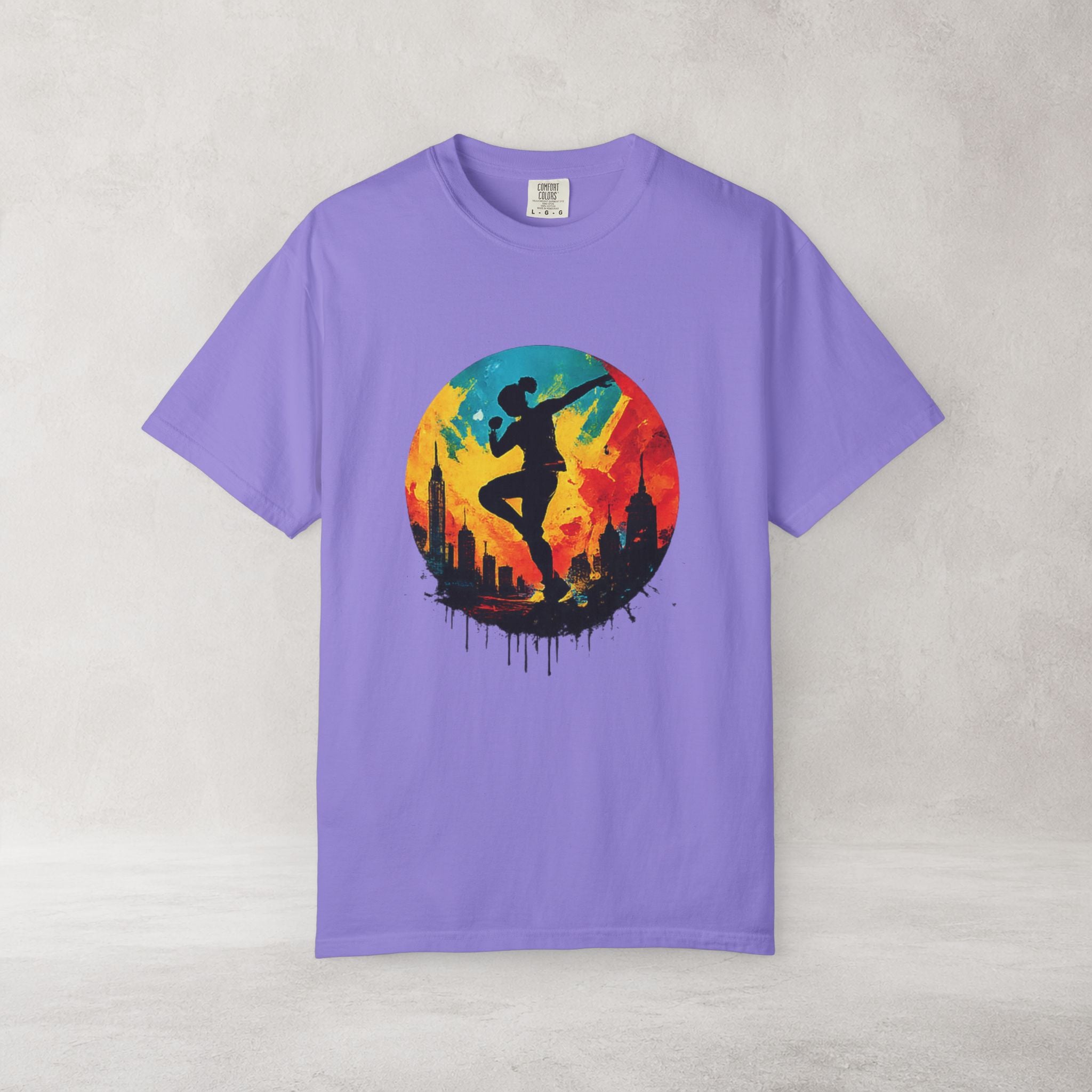 Sunset Dancer Graphic T Shirt | Comfort Colors 1717 Art Tee
