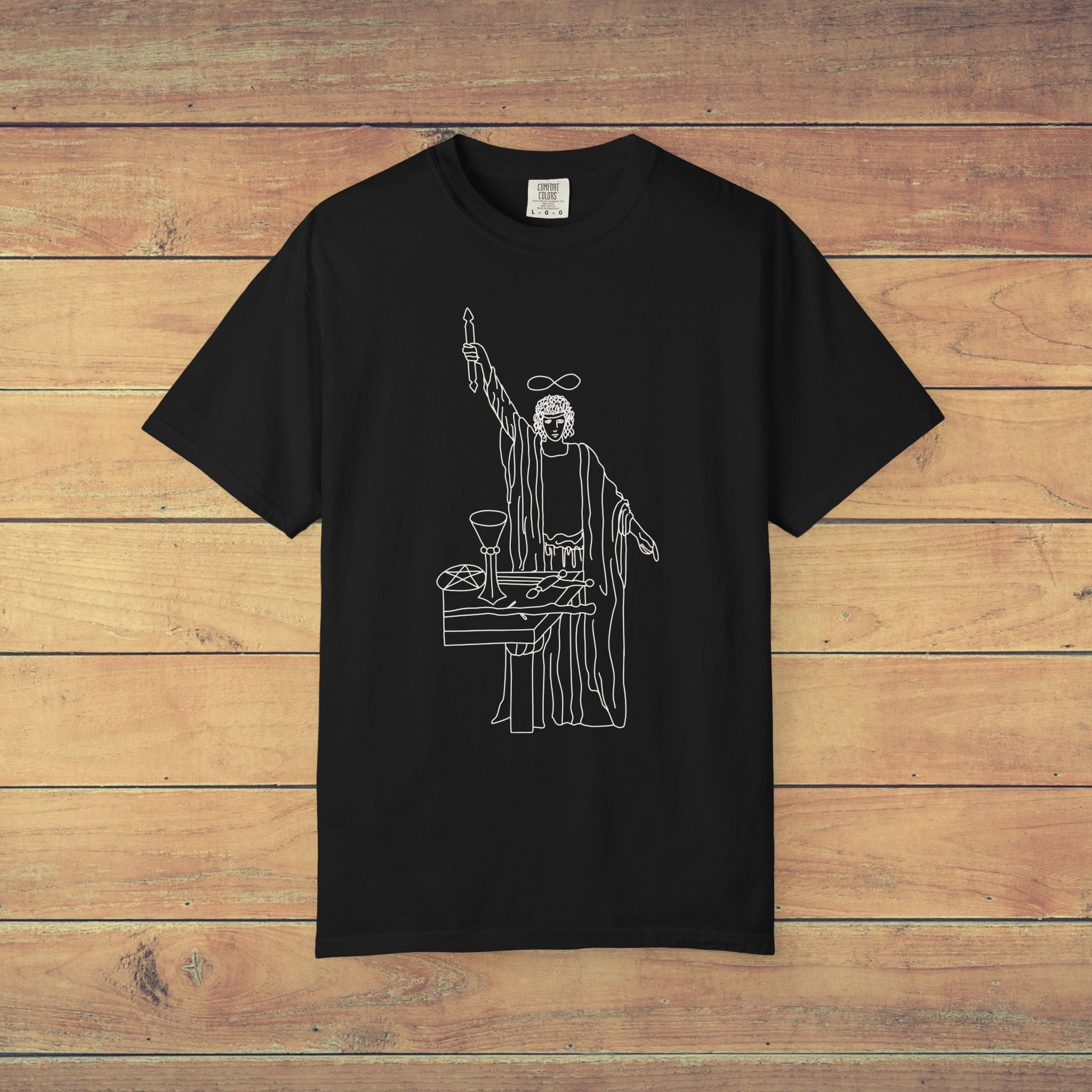 The Magician Graphic T Shirt |  Comfort Colors 1717 Minimalist Tarot Inspired Tee