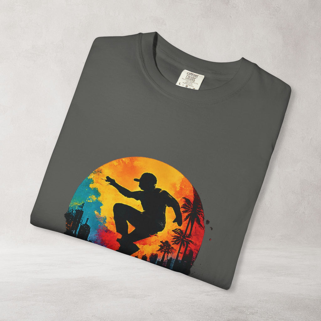 Color Splash Surfer T Shirt | Comfort Colors 1717 Beach Art Tee