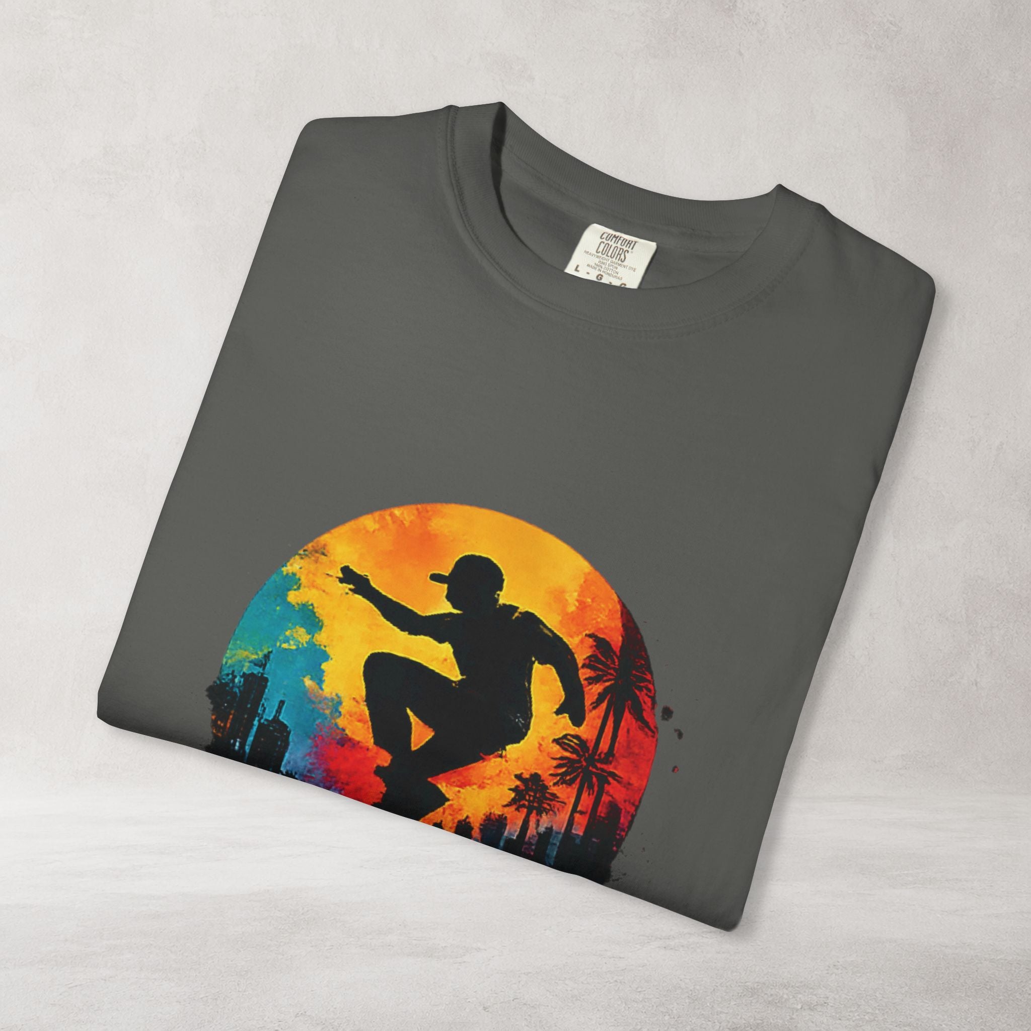 Color Splash Surfer T Shirt | Comfort Colors 1717 Beach Art Tee