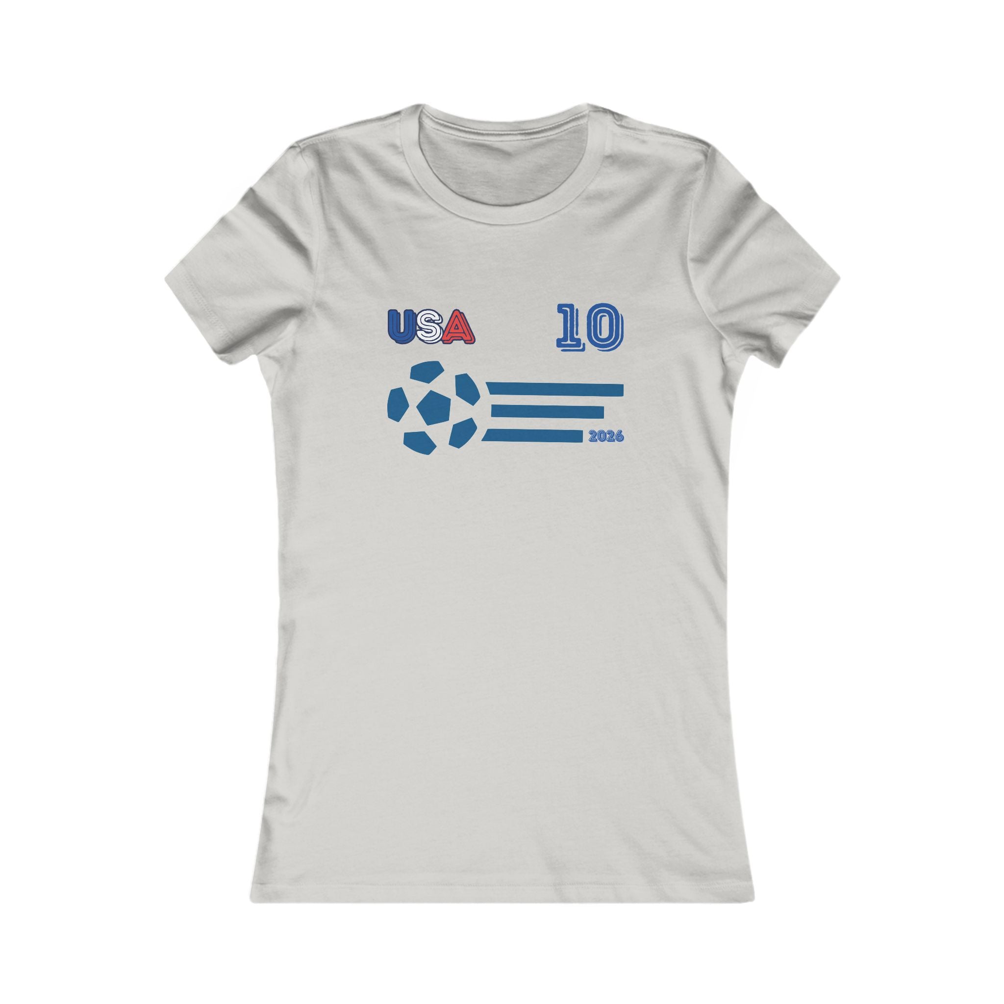 USA Soccer Fan Tee | USA 10 Football Supporter Shirt | American Soccer Graphic T-Shirt