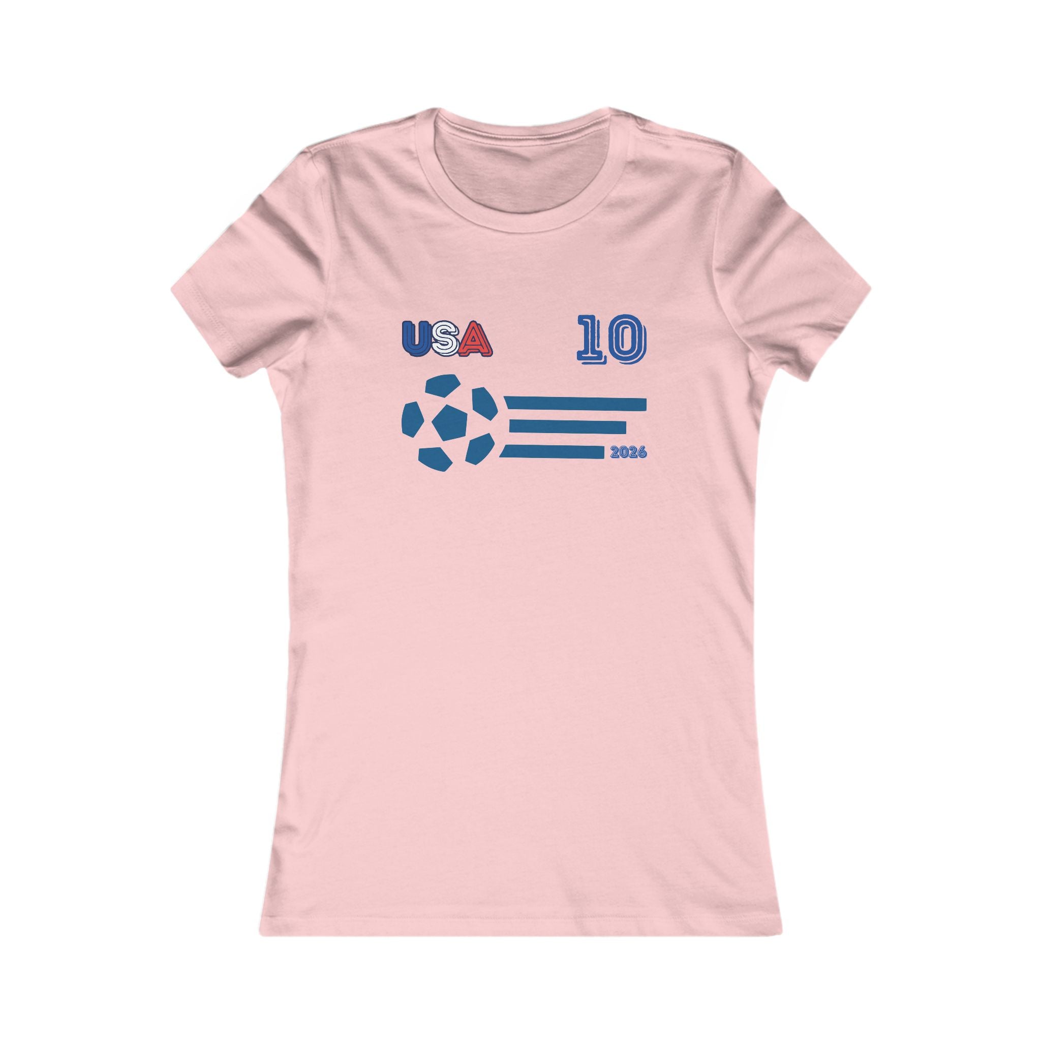 USA Soccer Fan Tee | USA 10 Football Supporter Shirt | American Soccer Graphic T-Shirt