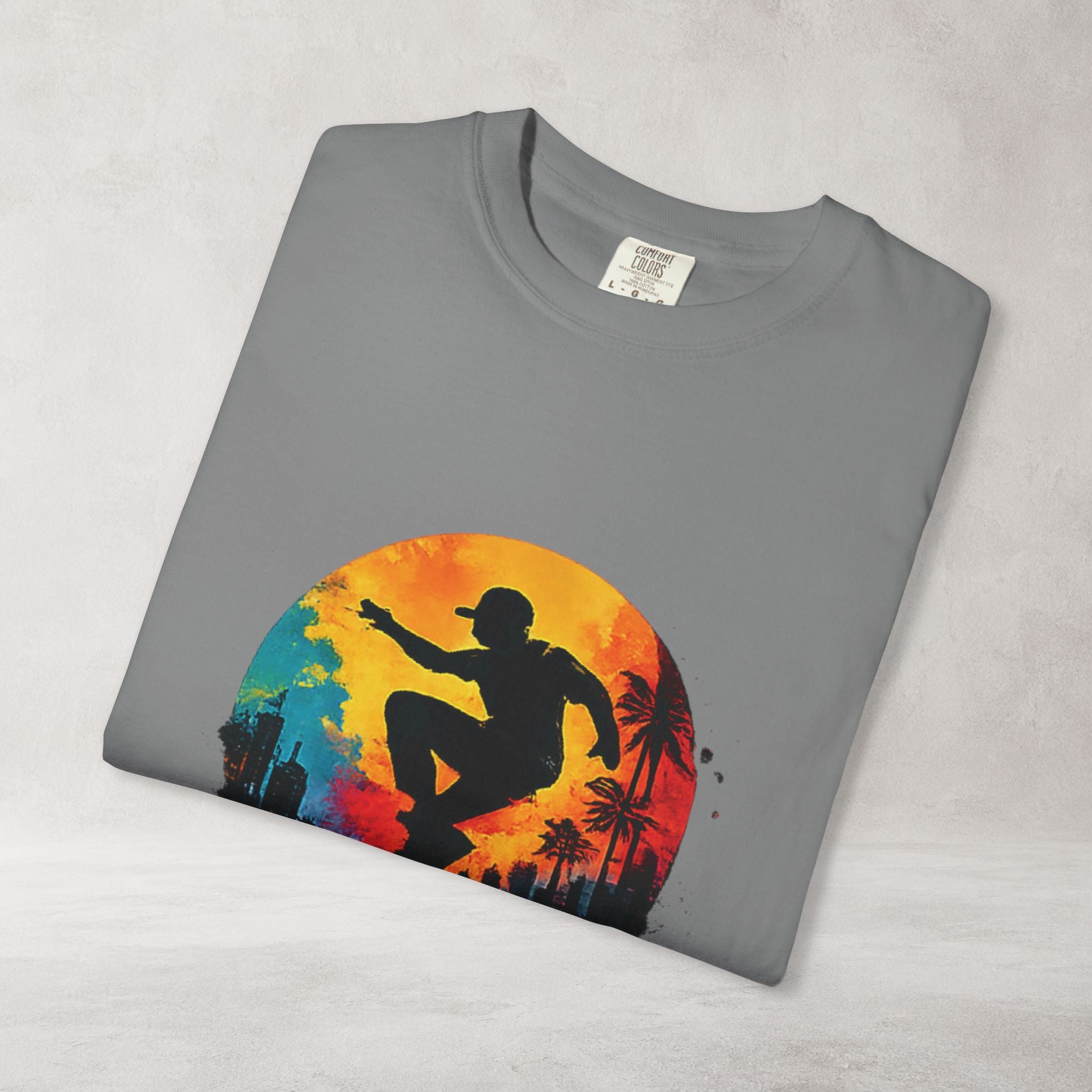 Color Splash Surfer T Shirt | Comfort Colors 1717 Beach Art Tee