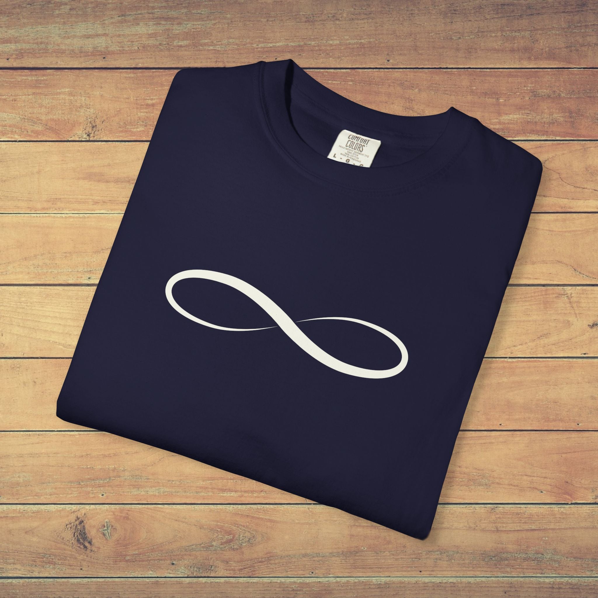 Infinity Symbol T Shirt | Comfort Colors 1717 Minimalist Graphic Tee