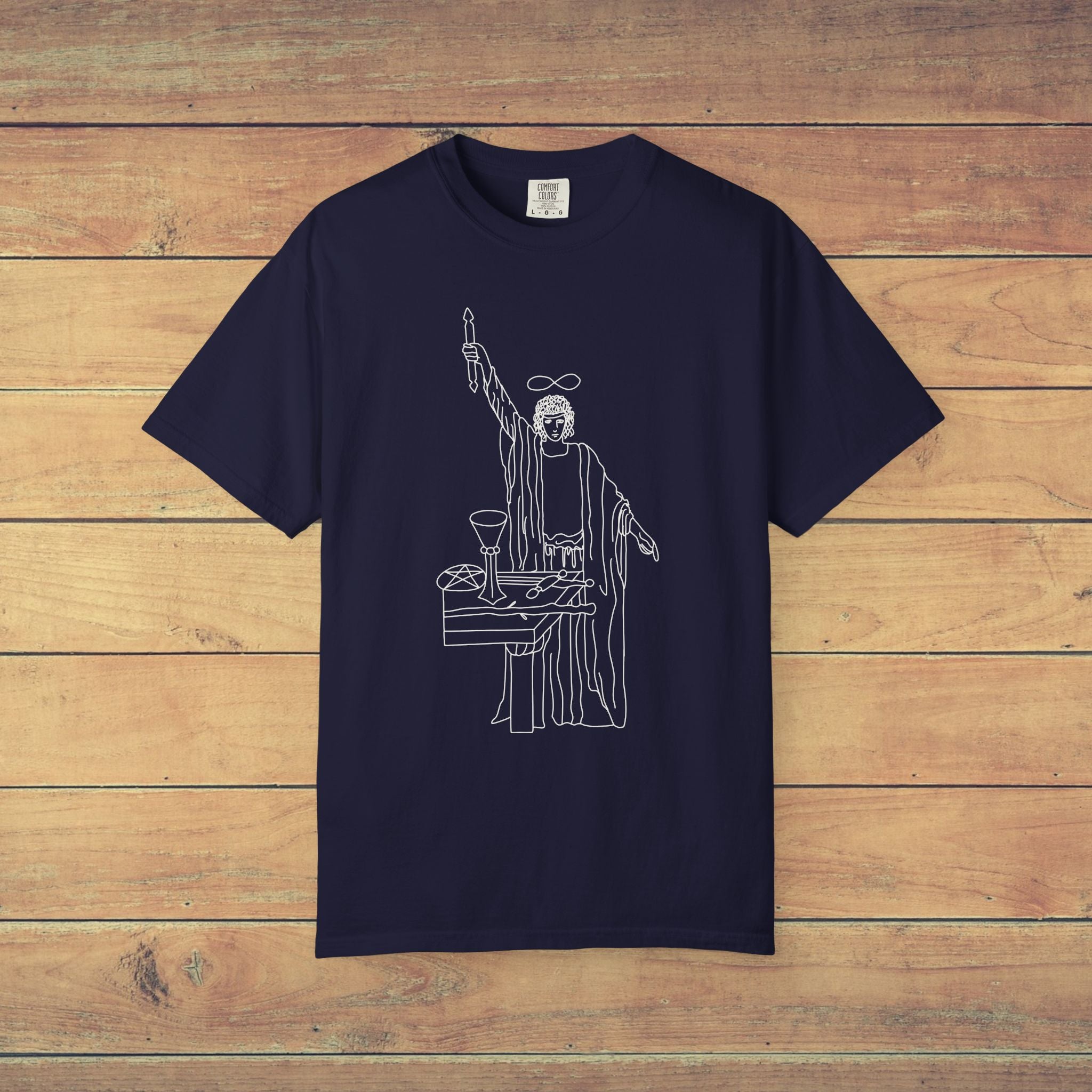 The Magician Graphic T Shirt |  Comfort Colors 1717 Minimalist Tarot Inspired Tee