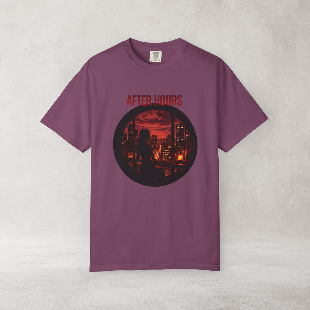 After Hours City Lights T Shirt | Comfort Colors 1717 Retro Nightscape Graphic Tee