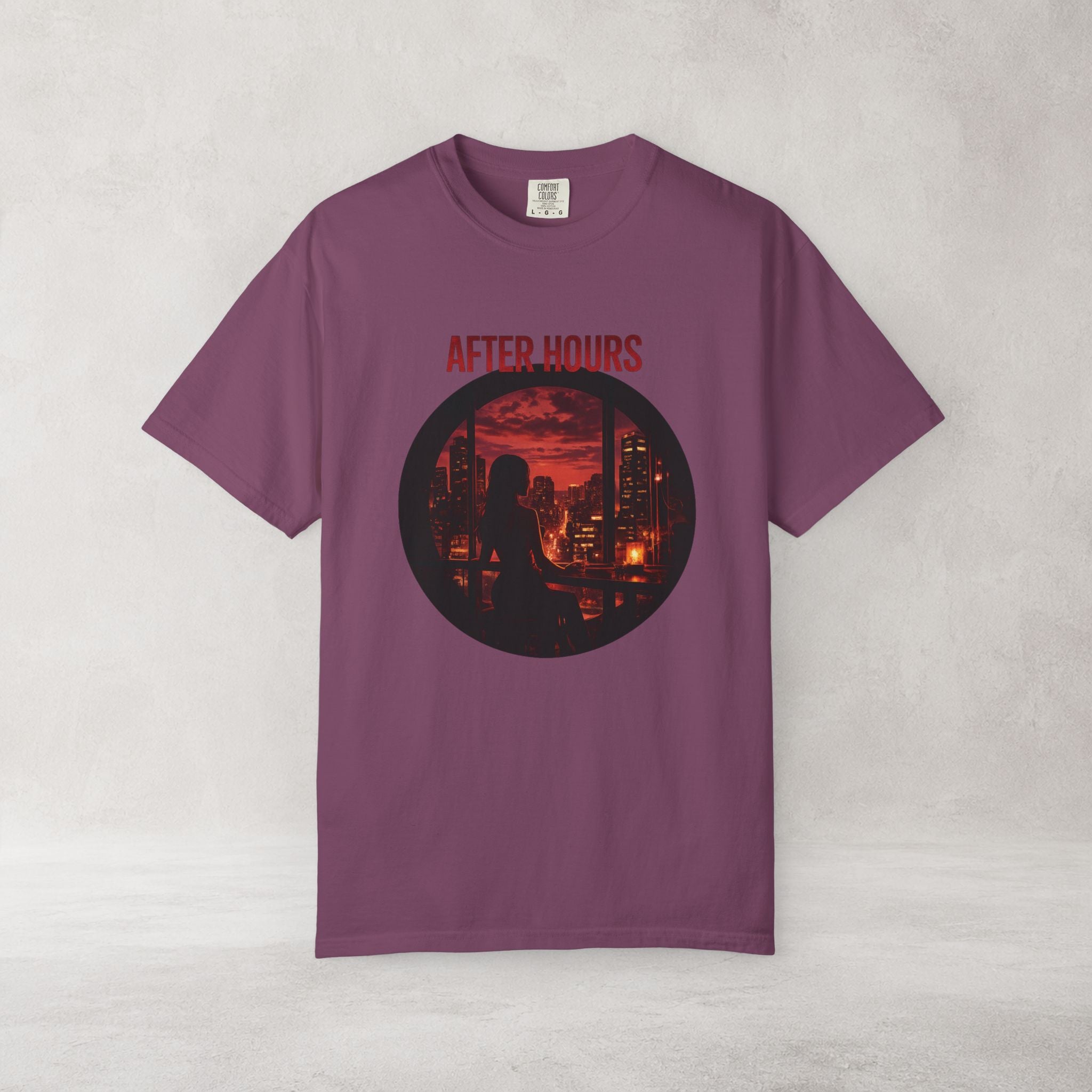 After Hours City Lights T Shirt | Comfort Colors 1717 Retro Nightscape Graphic Tee