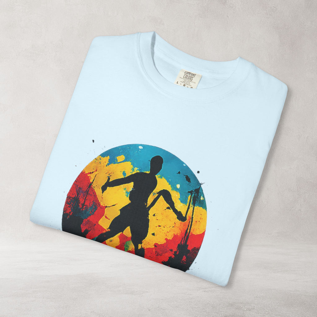 Color Splash Skateboarder T Shirt | Comfort Colors 1717 Skate Art Tee