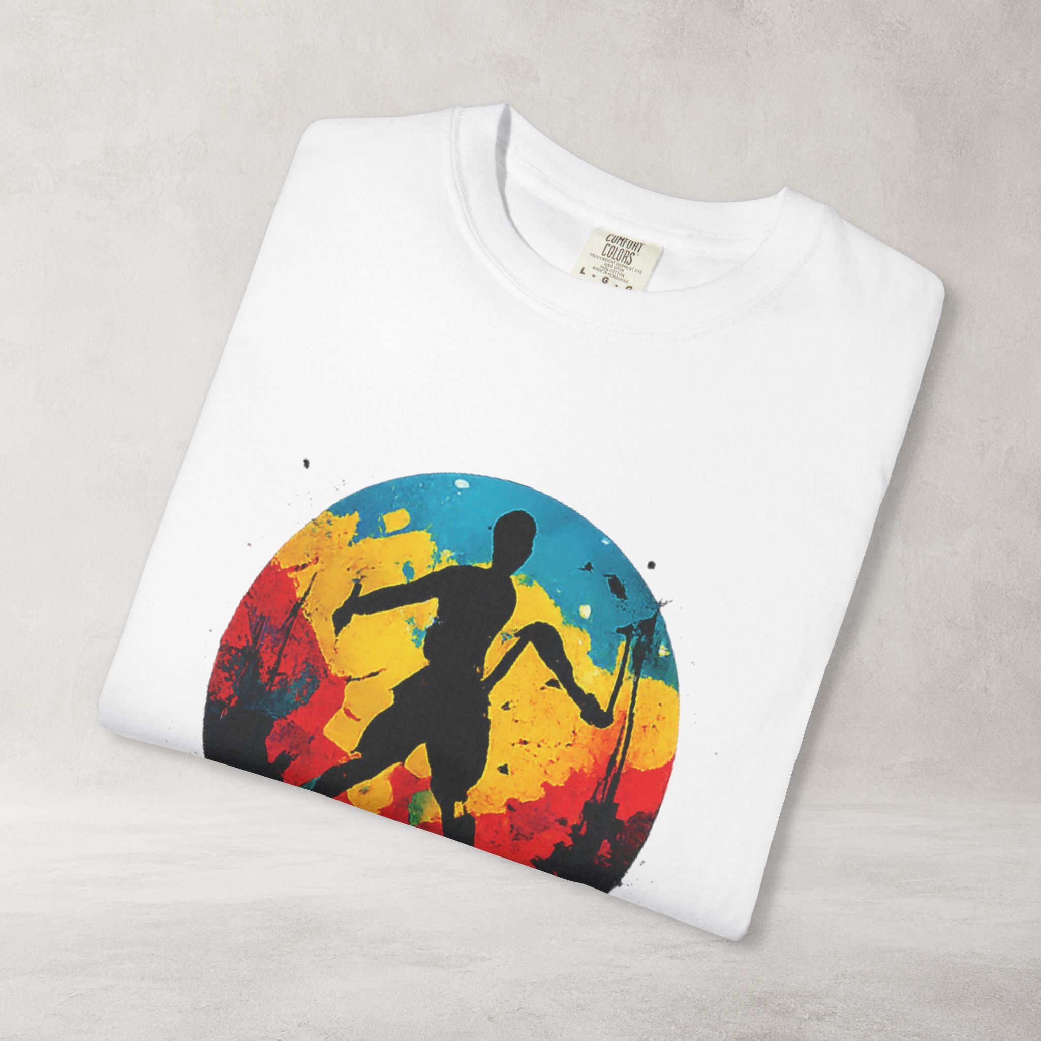 Color Splash Skateboarder T Shirt | Comfort Colors 1717 Skate Art Tee