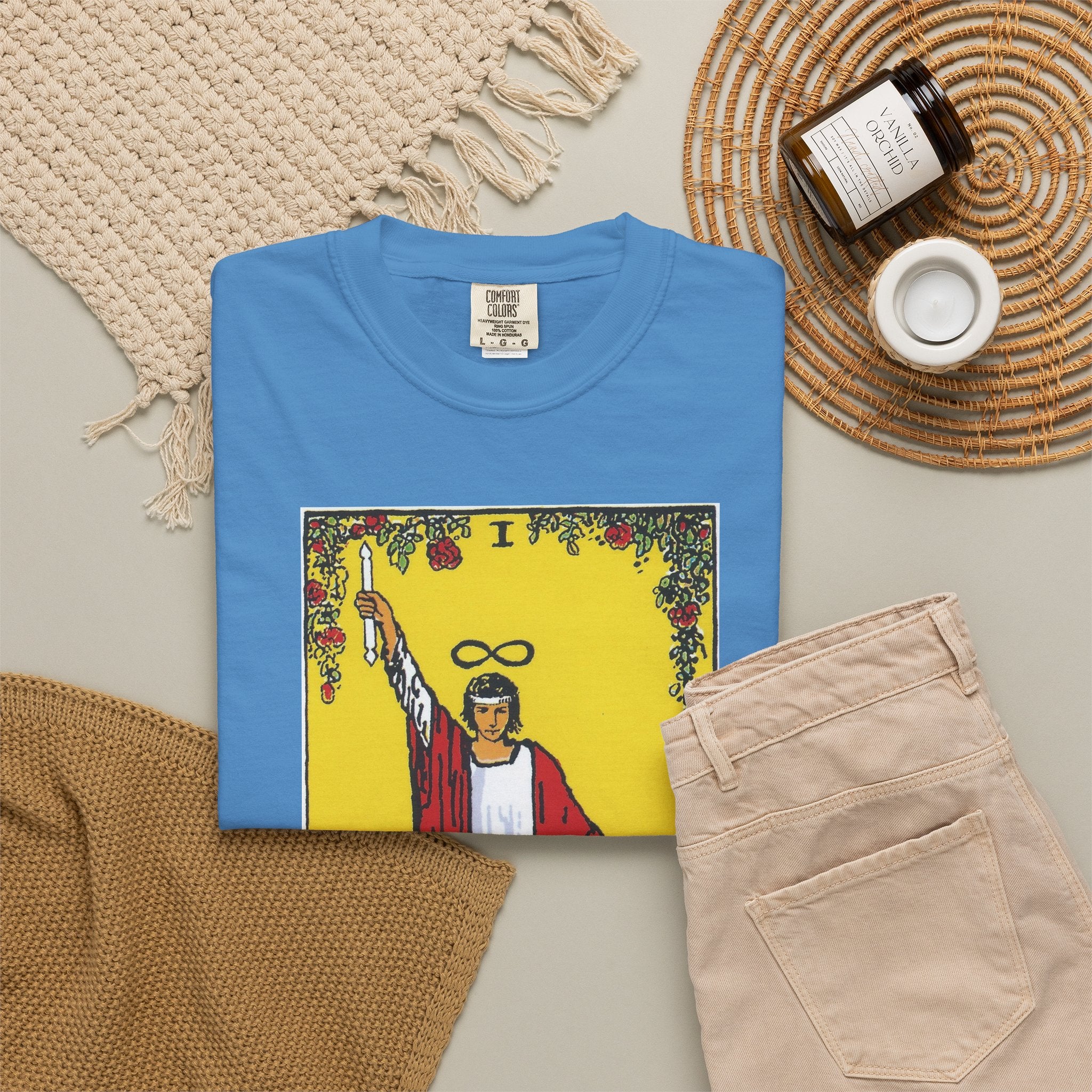 The Magician Tarot Card T Shirt | Comfort Colors 1717 Mystical Graphic Tee