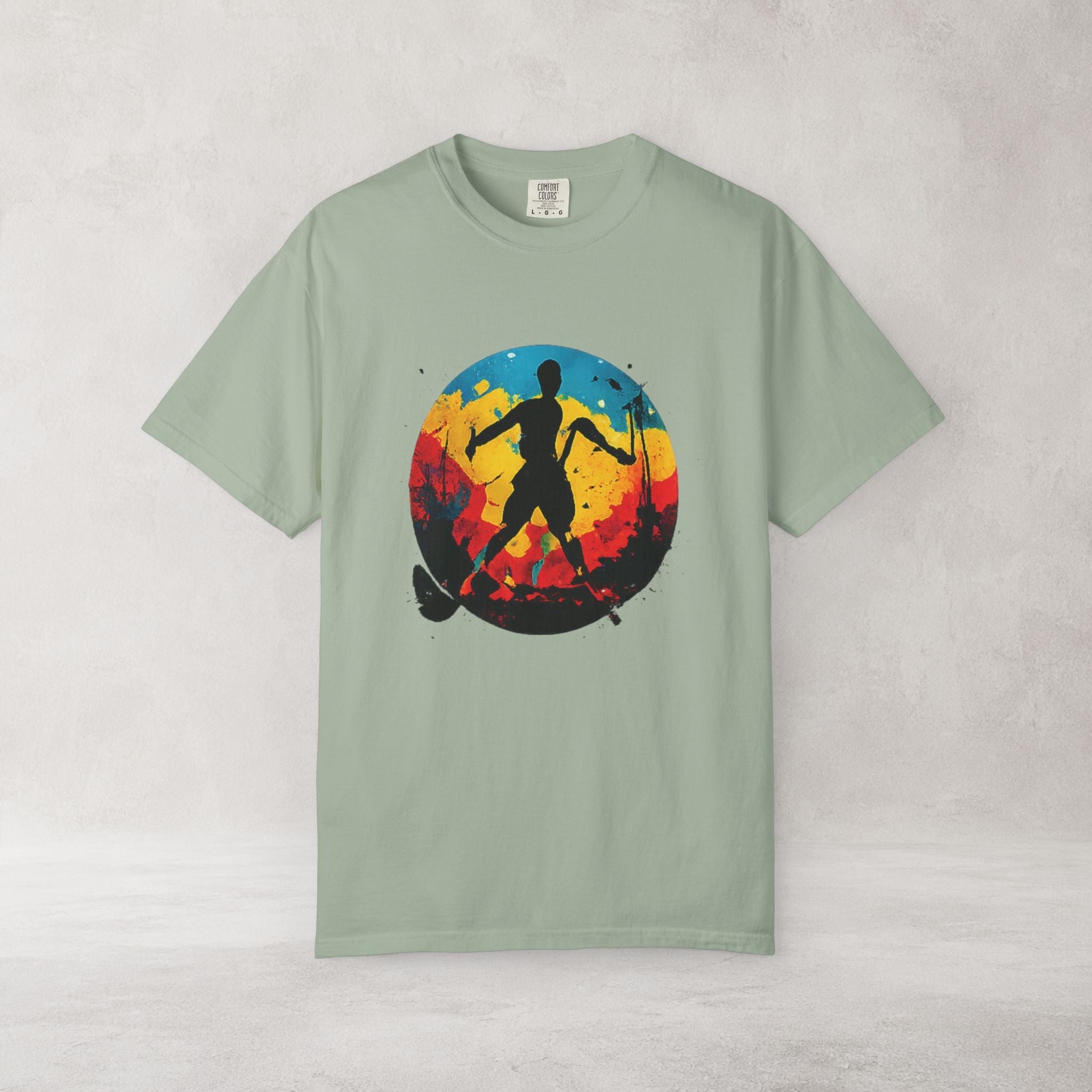 Color Splash Skateboarder T Shirt | Comfort Colors 1717 Skate Art Tee