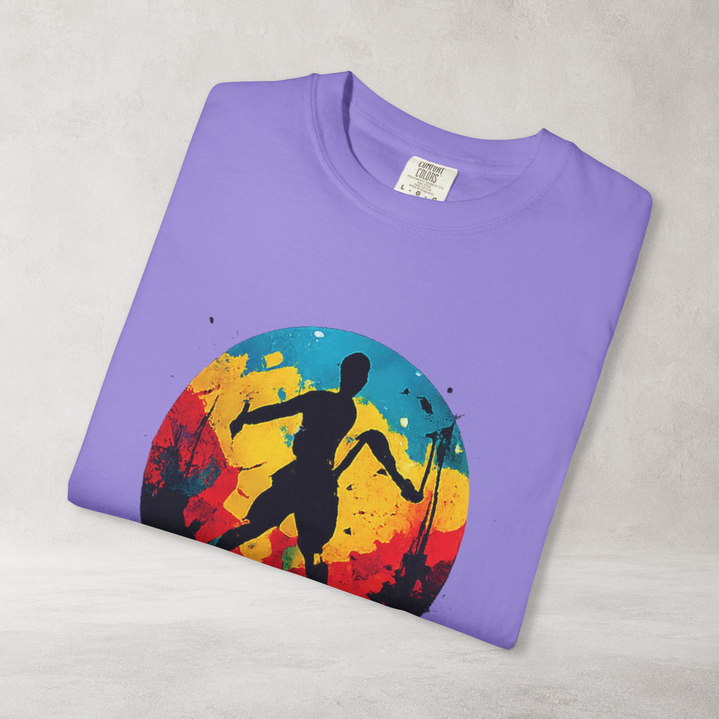 Color Splash Skateboarder T Shirt | Comfort Colors 1717 Skate Art Tee