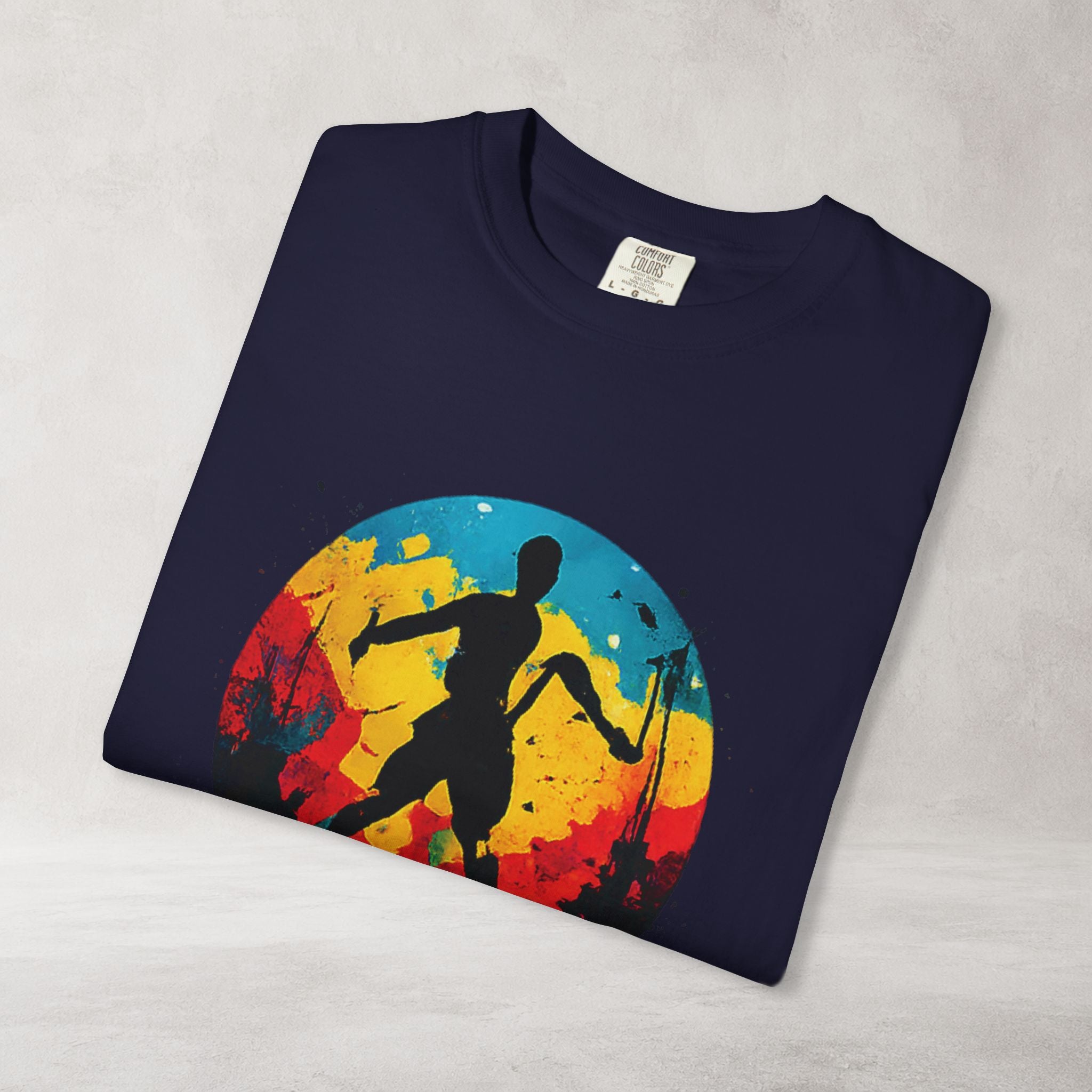 Color Splash Skateboarder T Shirt | Comfort Colors 1717 Skate Art Tee