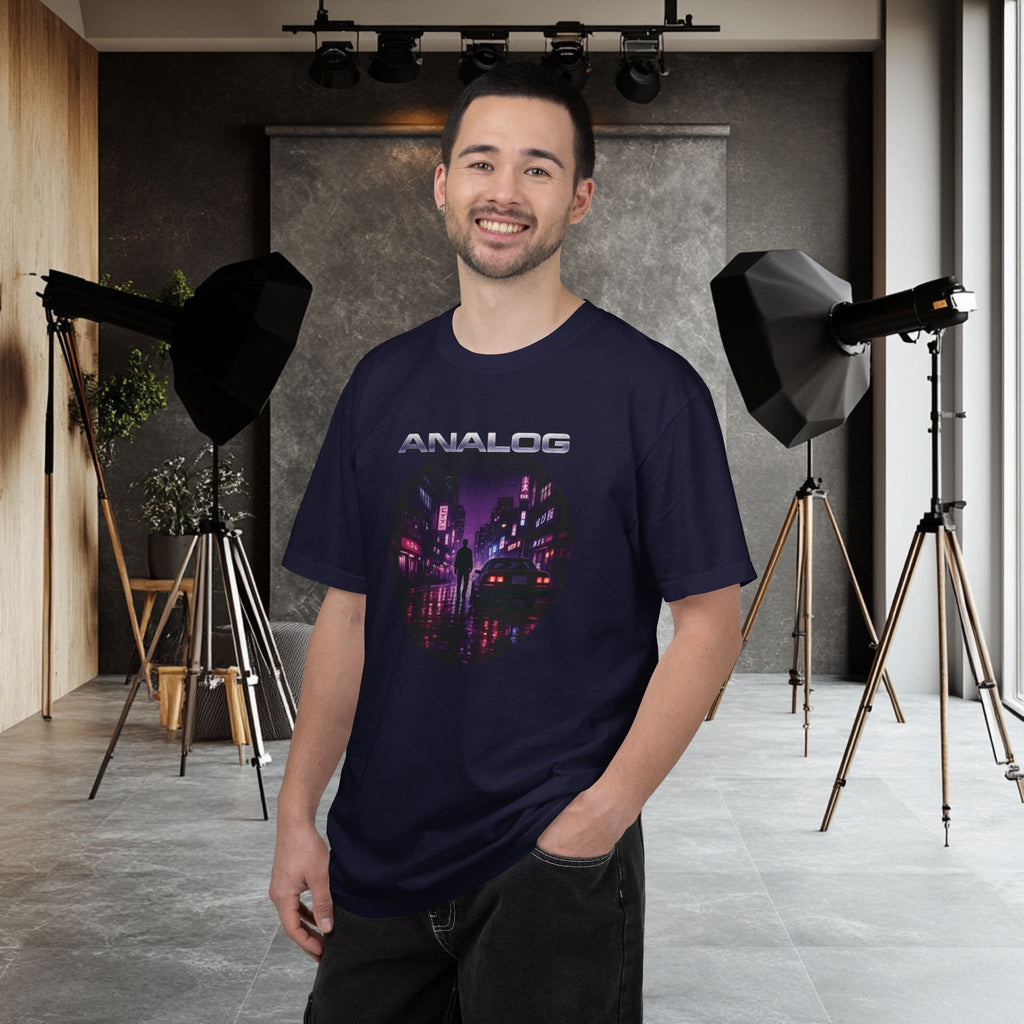 Analog Neon City T Shirt | Comfort Colors 1717 Retro Synthwave Graphic Tee