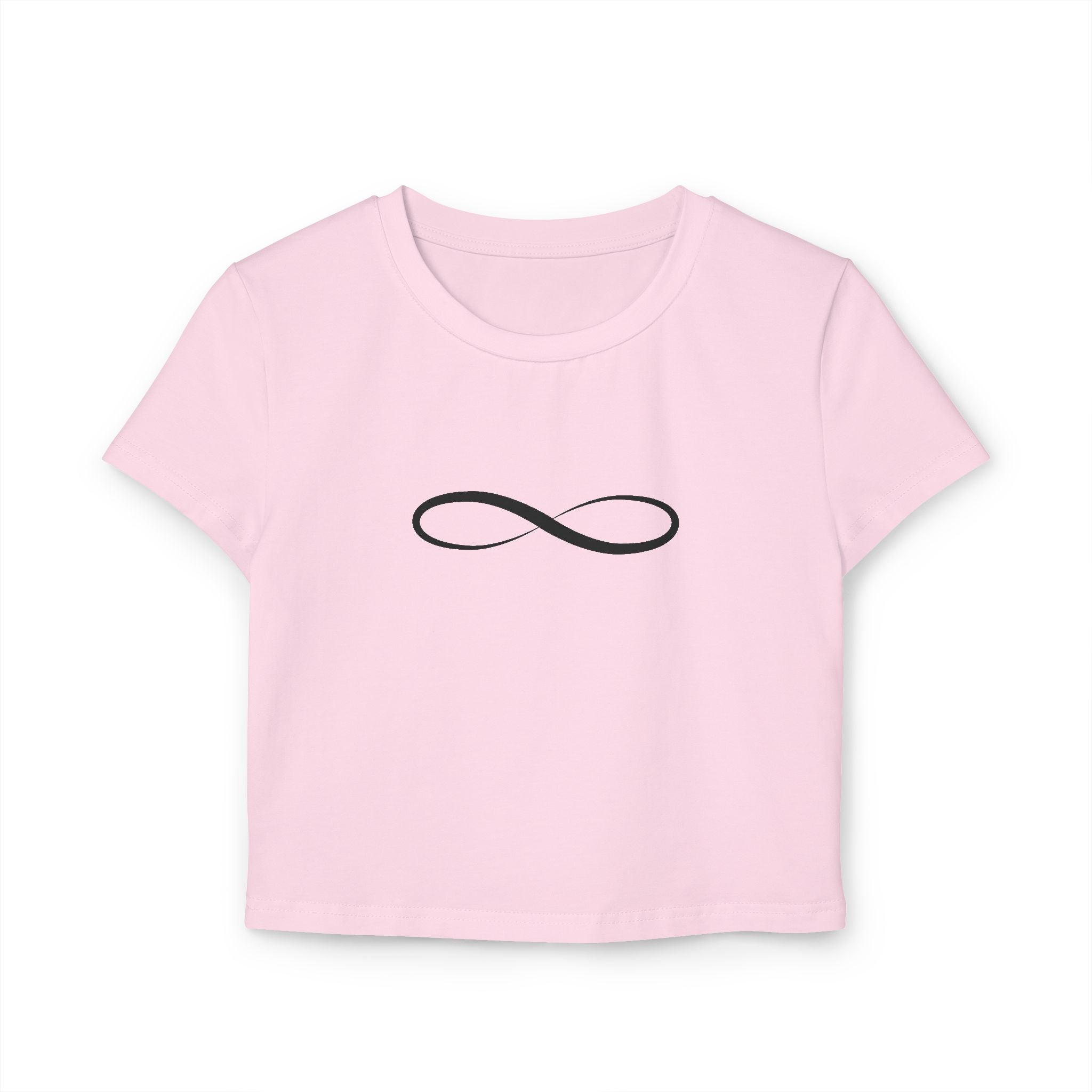 Infinity Symbol Baby Tee | Minimalist Women's Crop Top