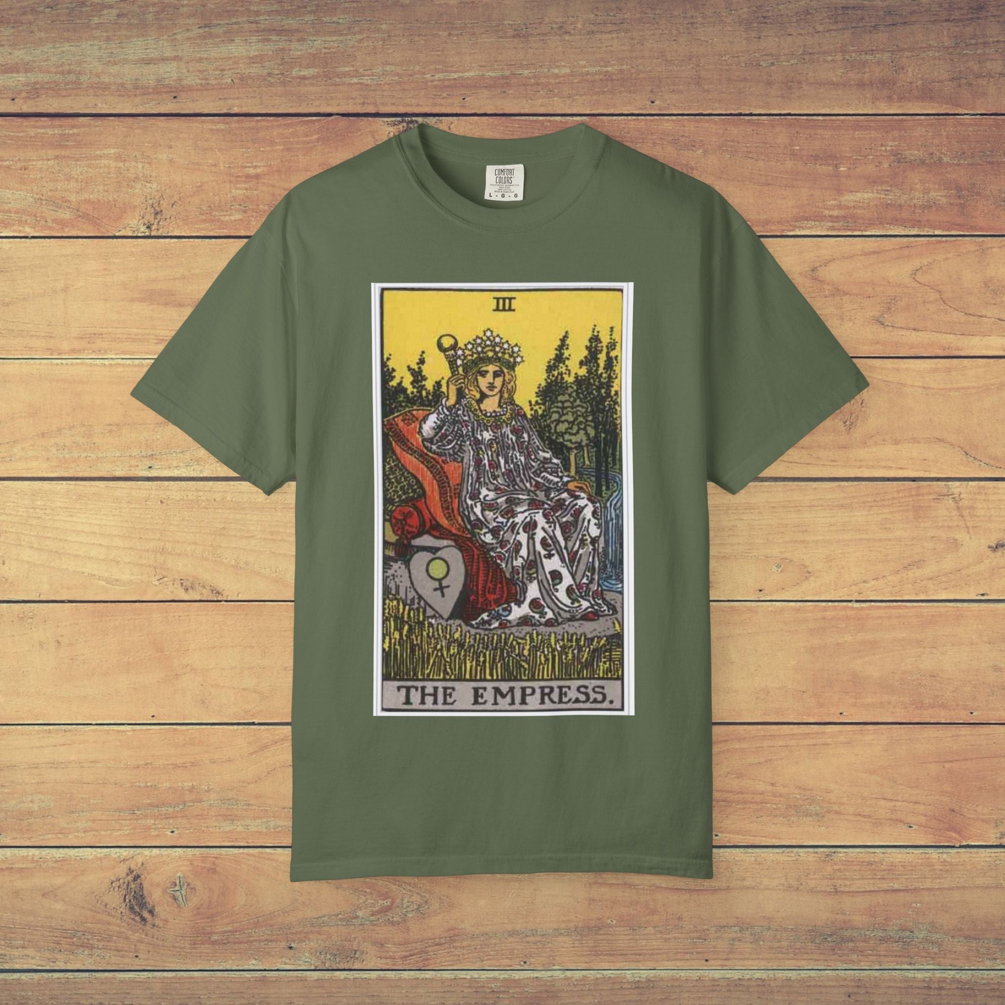 The Empress Tarot Card T Shirt |  Comfort Colors 1717 Mystical Graphic Tee